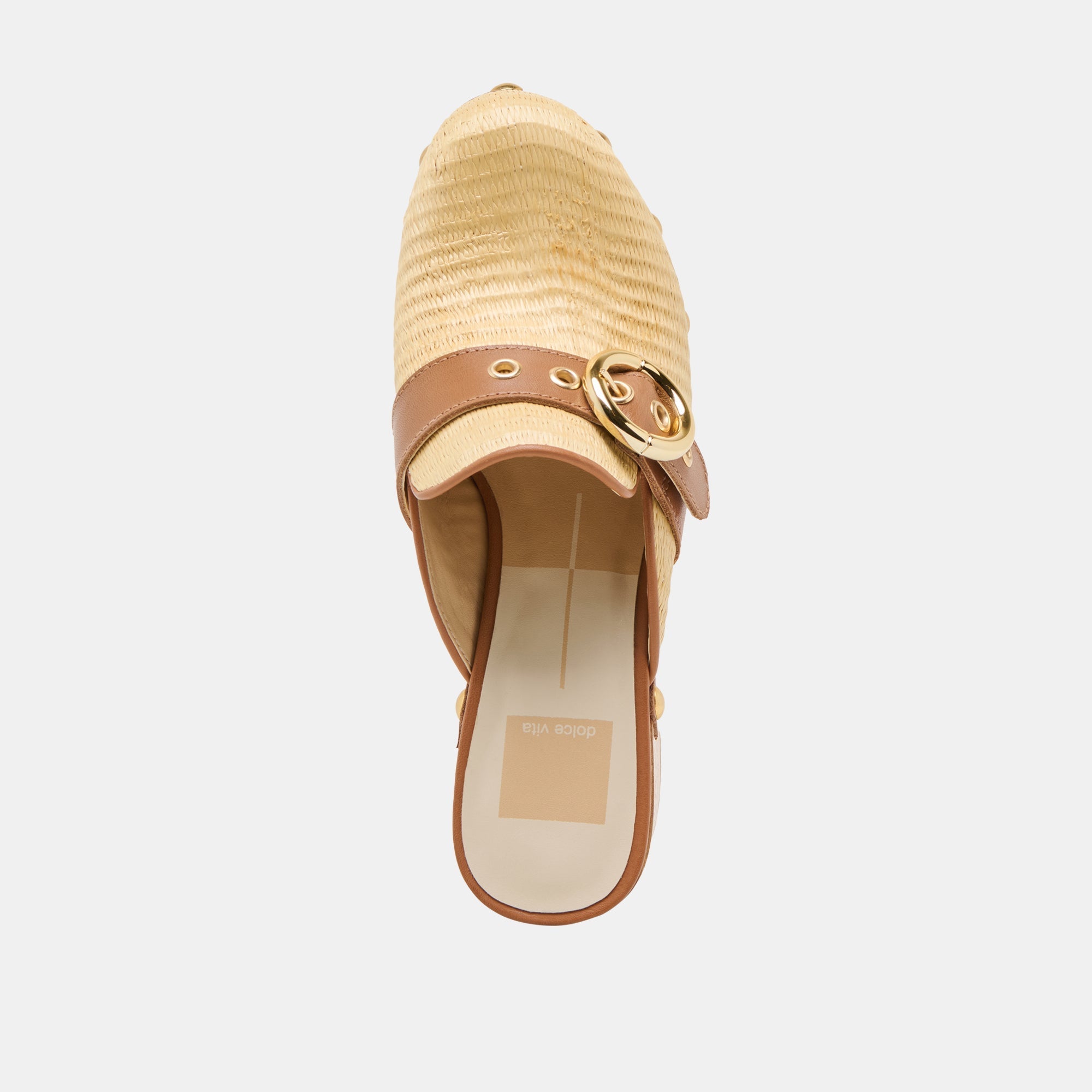 DEBRAH CLOGS LT NATURAL RAFFIA