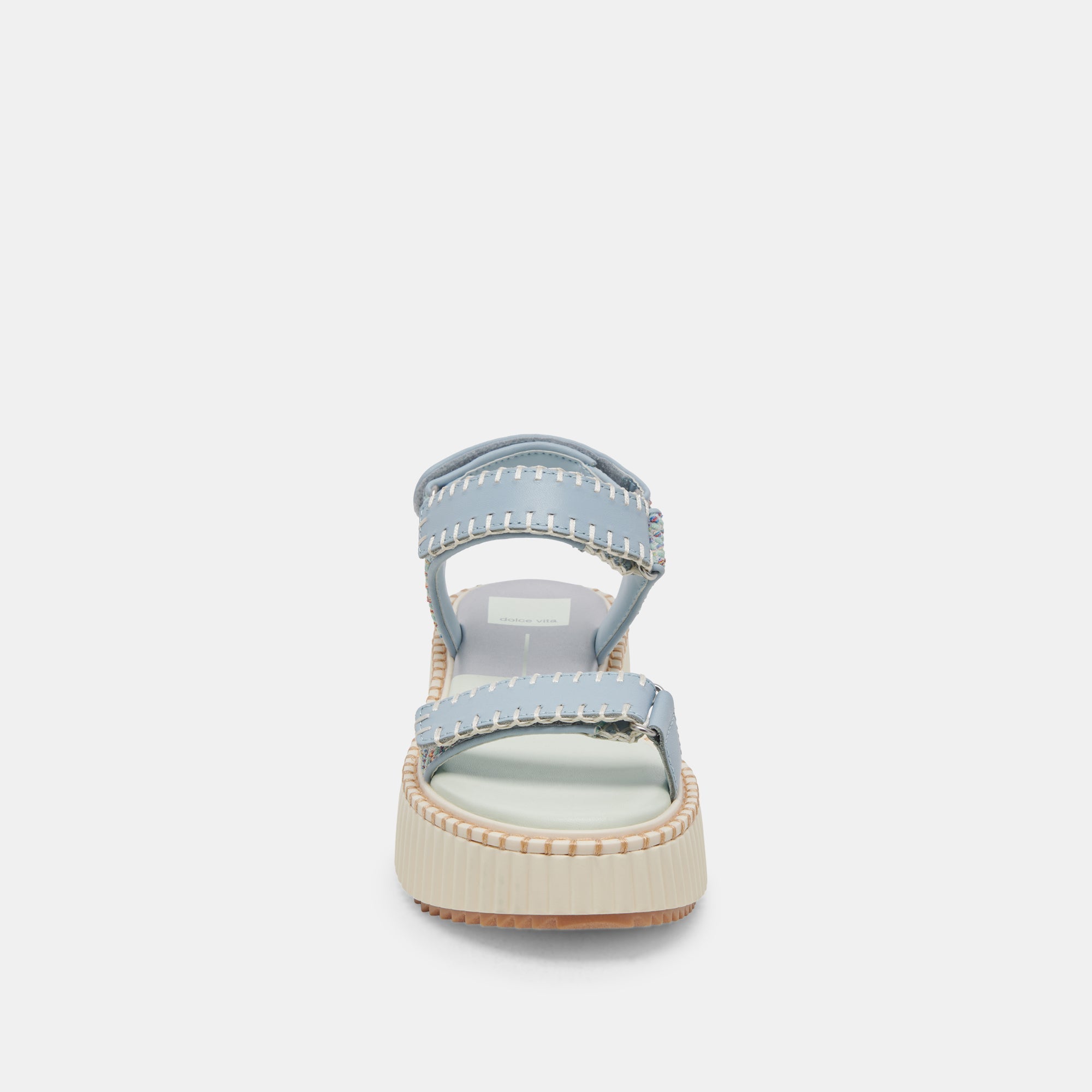 DEBRA SANDALS LIGHT BLUE KNIT