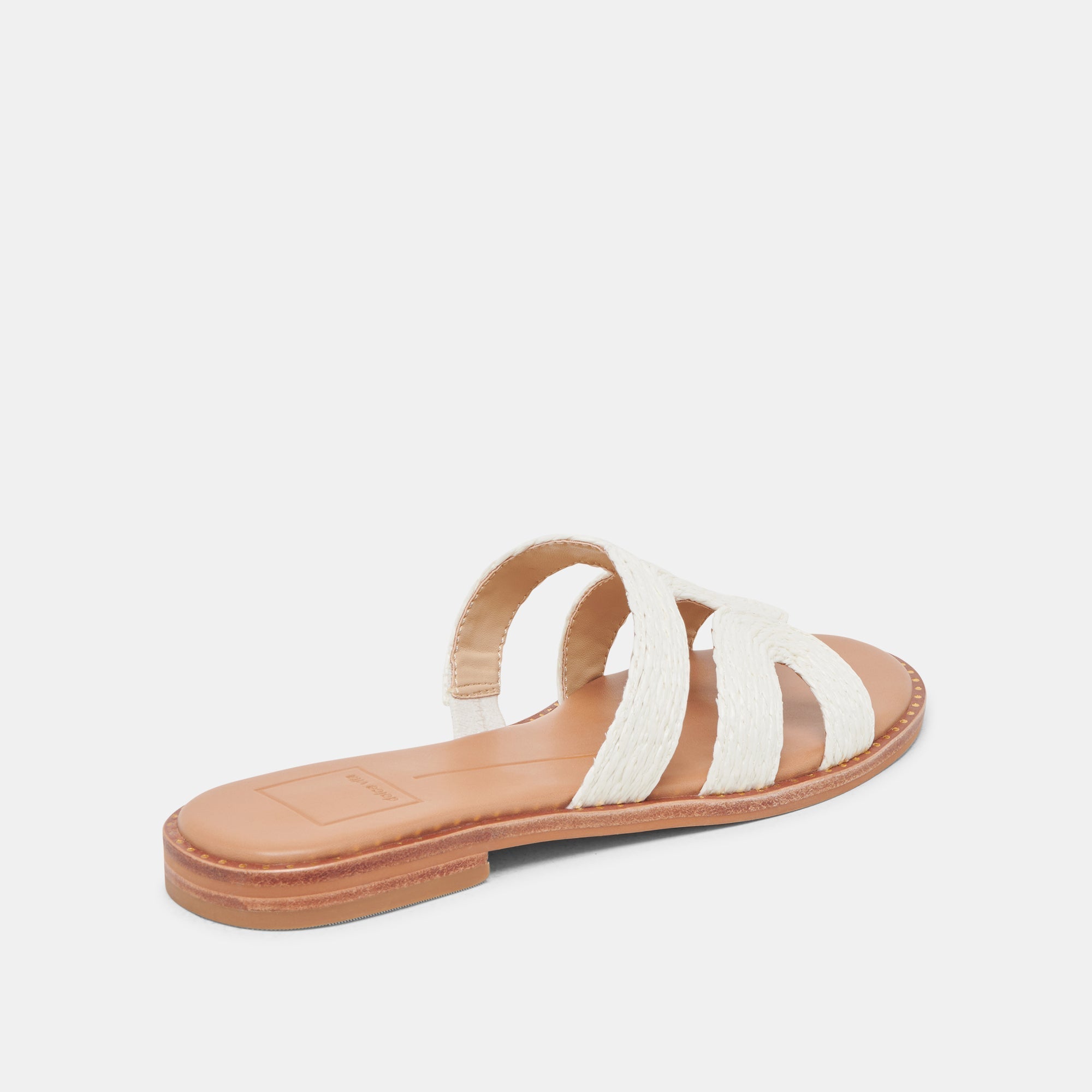 EMON SANDALS WHITE RAFFIA