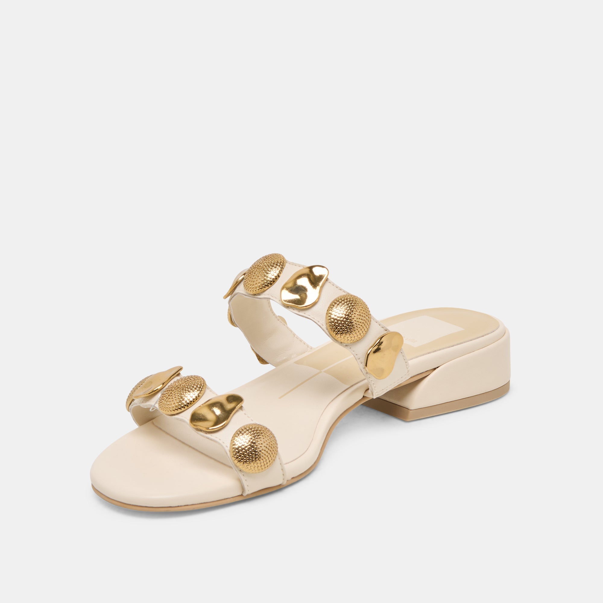FARROW SANDALS CREME LEATHER