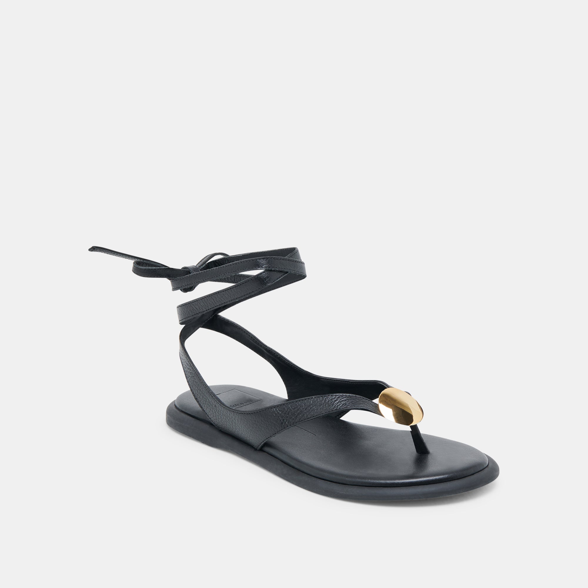 JUDY SANDALS BLACK LEATHER