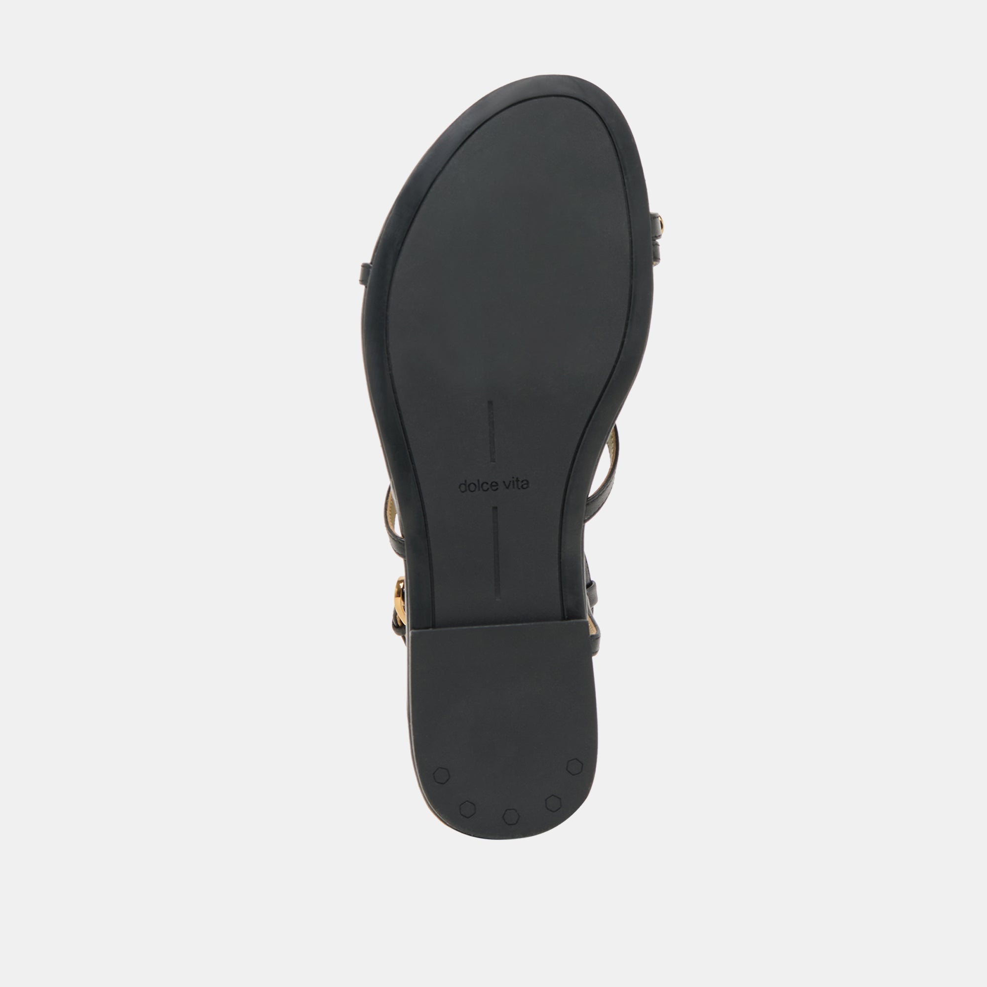 KESHA SANDALS BLACK LEATHER