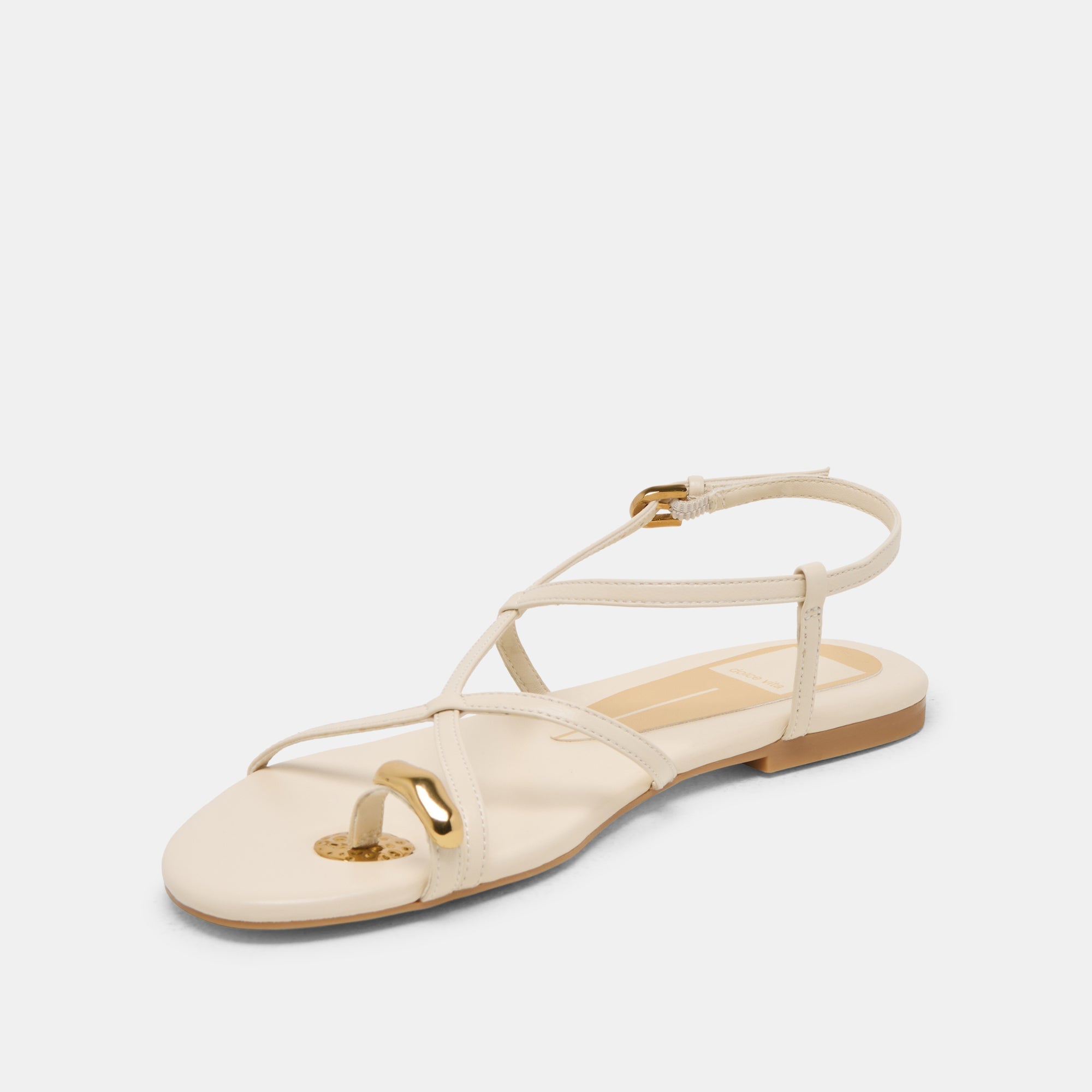 KESHA SANDALS BONE LEATHER