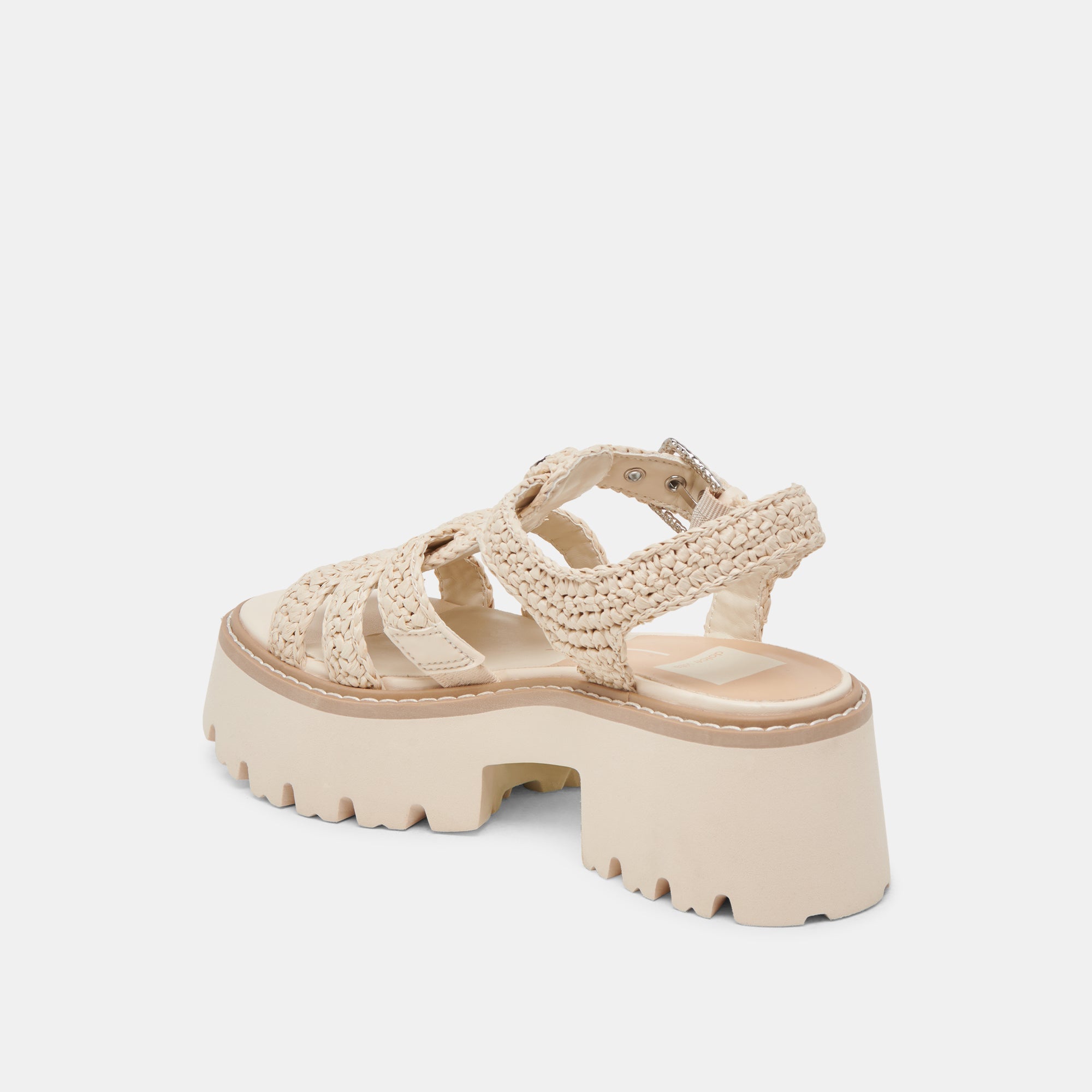 LATICE SANDALS OATMEAL KNIT