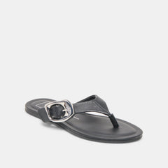 ROSSA SANDALS BLACK LEATHER