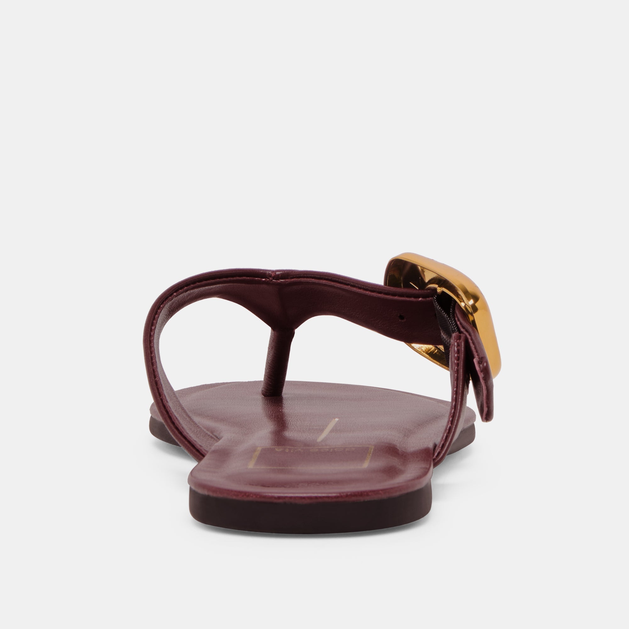 ROSSA SANDALS BURGUNDY LEATHER