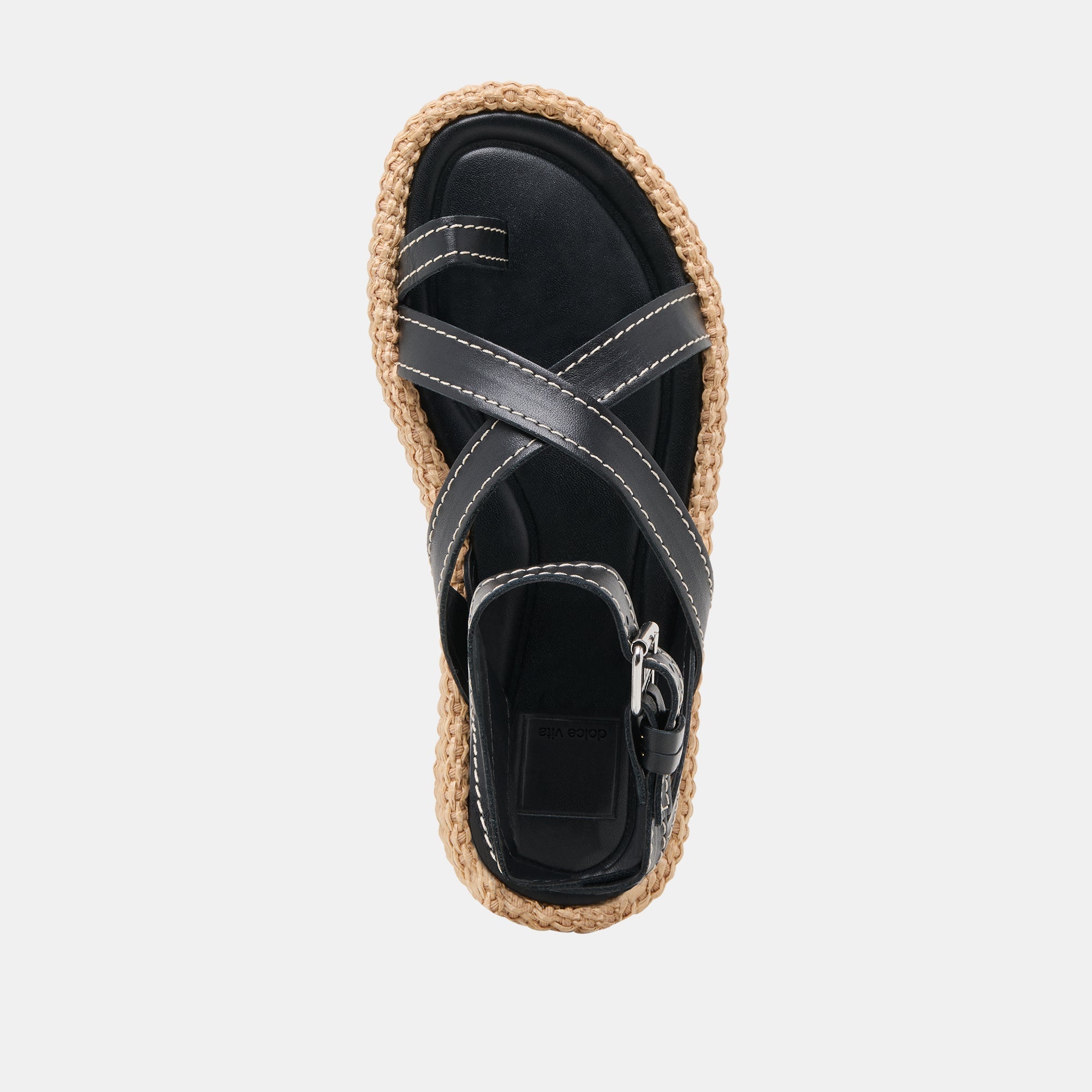 ROXIE SANDALS BLACK LEATHER
