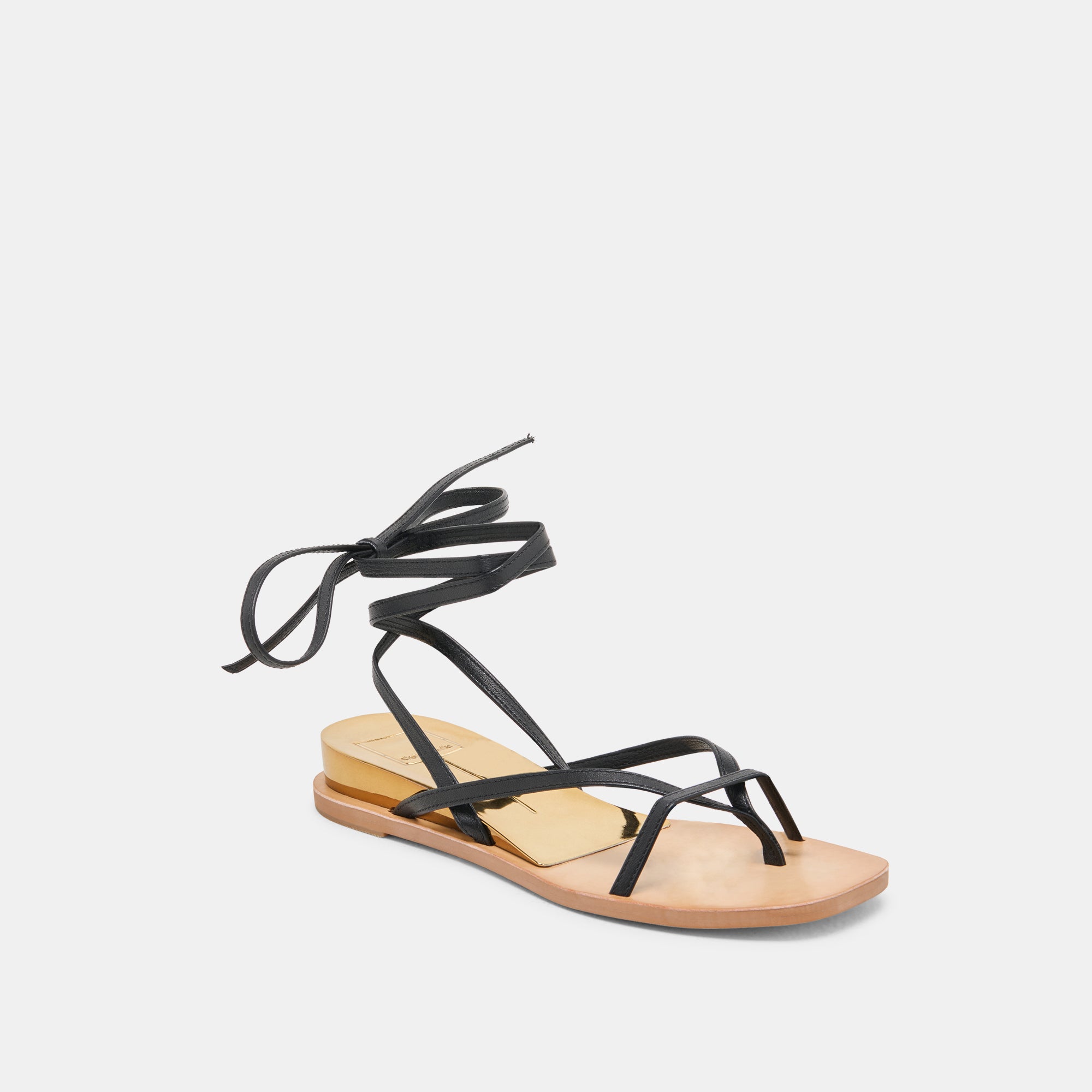 RUDIE SANDALS BLACK LEATHER
