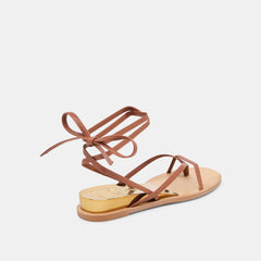 RUDIE SANDALS COGNAC LEATHER
