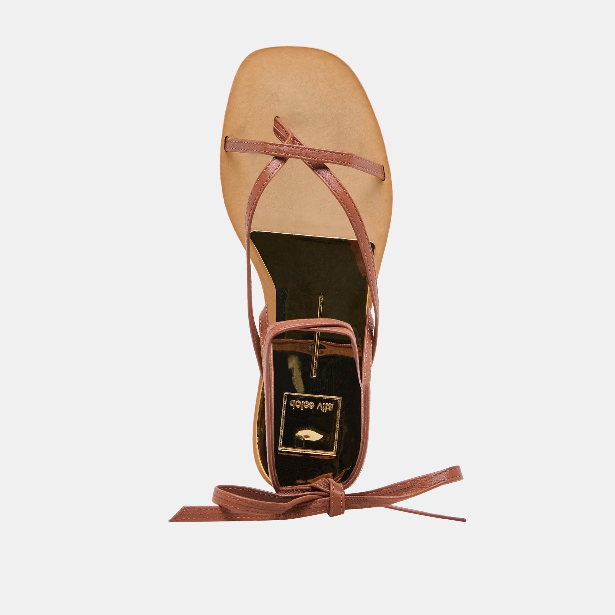 RUDIE SANDALS COGNAC LEATHER