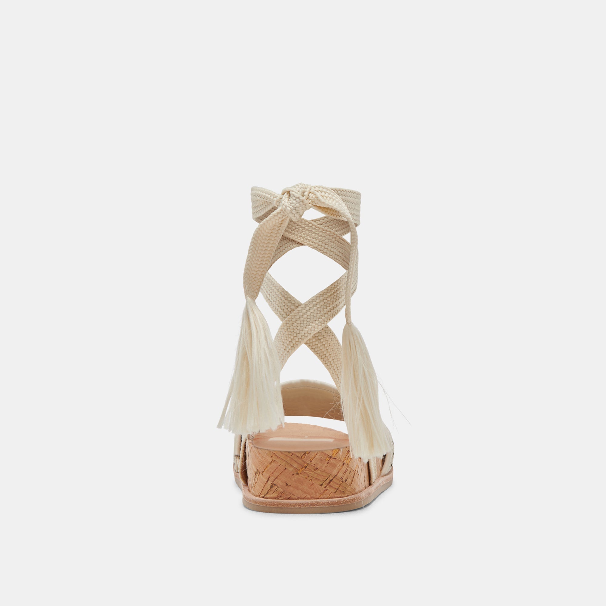 SALACY SANDALS BLACK NATURAL RAFFIA