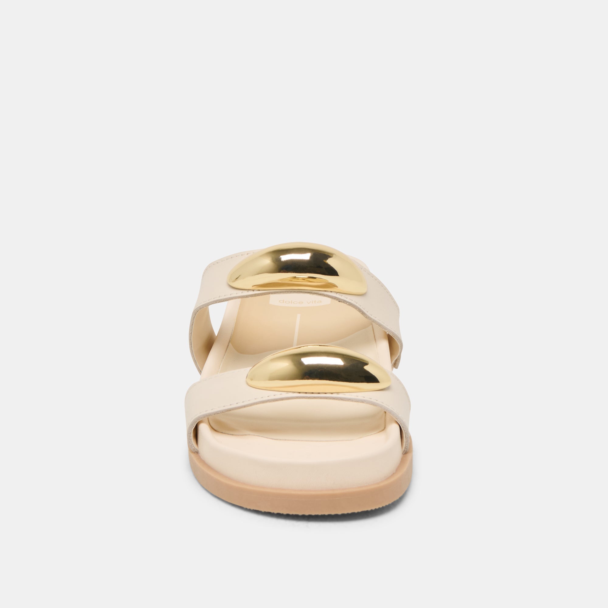 SATINE SANDALS BONE LEATHER