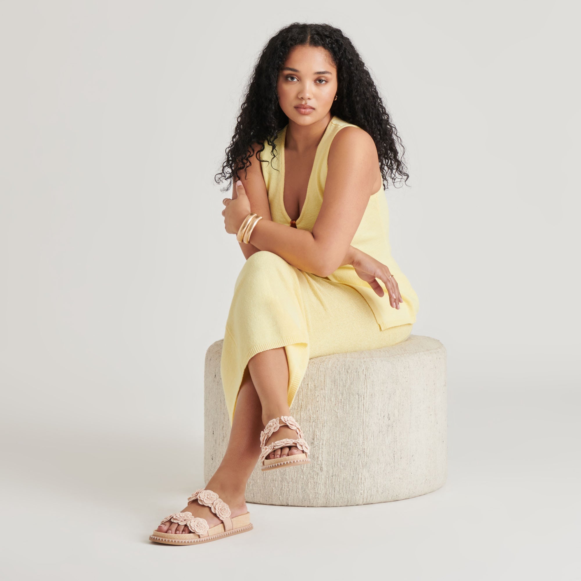 SHERLA SANDALS PRALINE RAFFIA