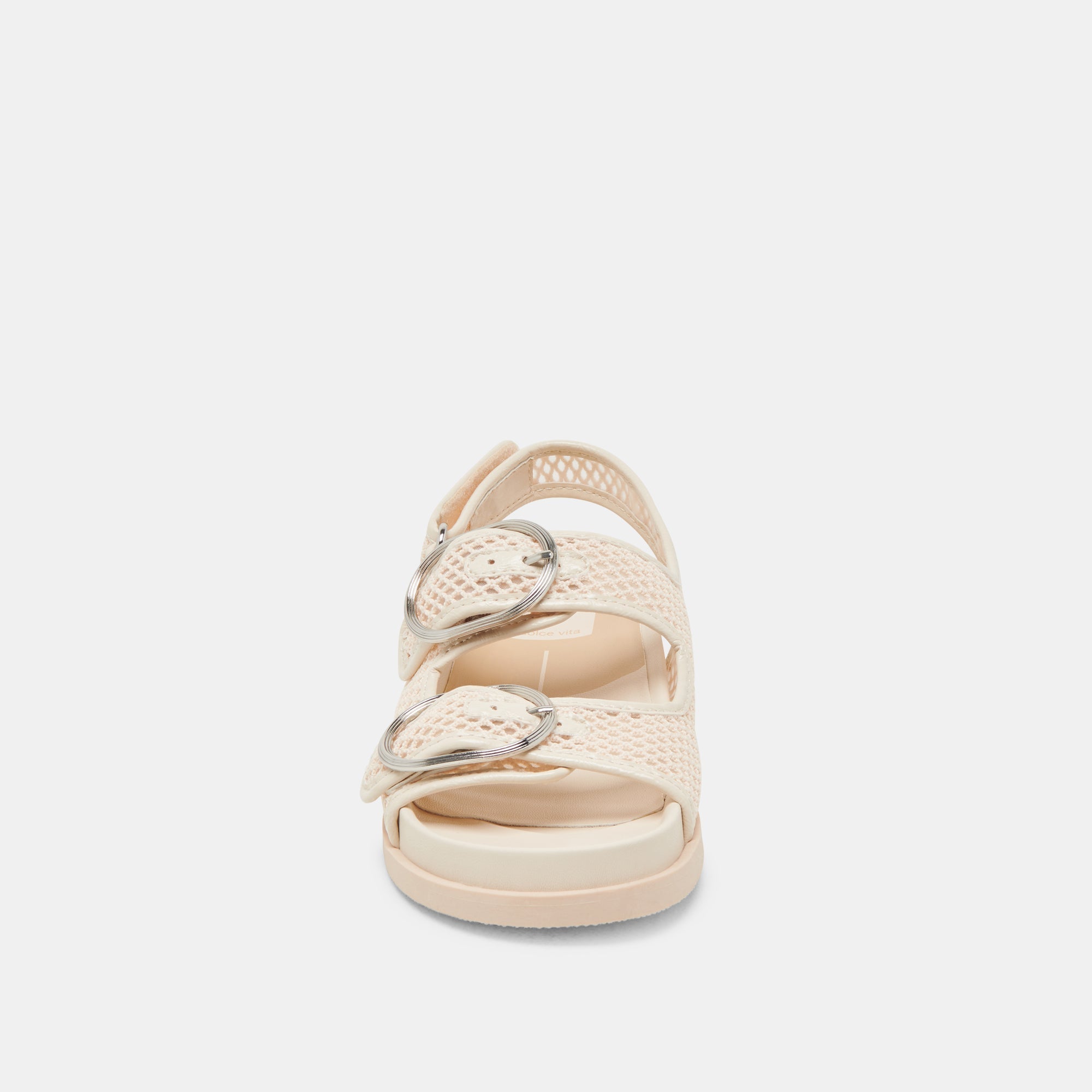 STARLA MESH SANDALS CREME WOVEN MESH