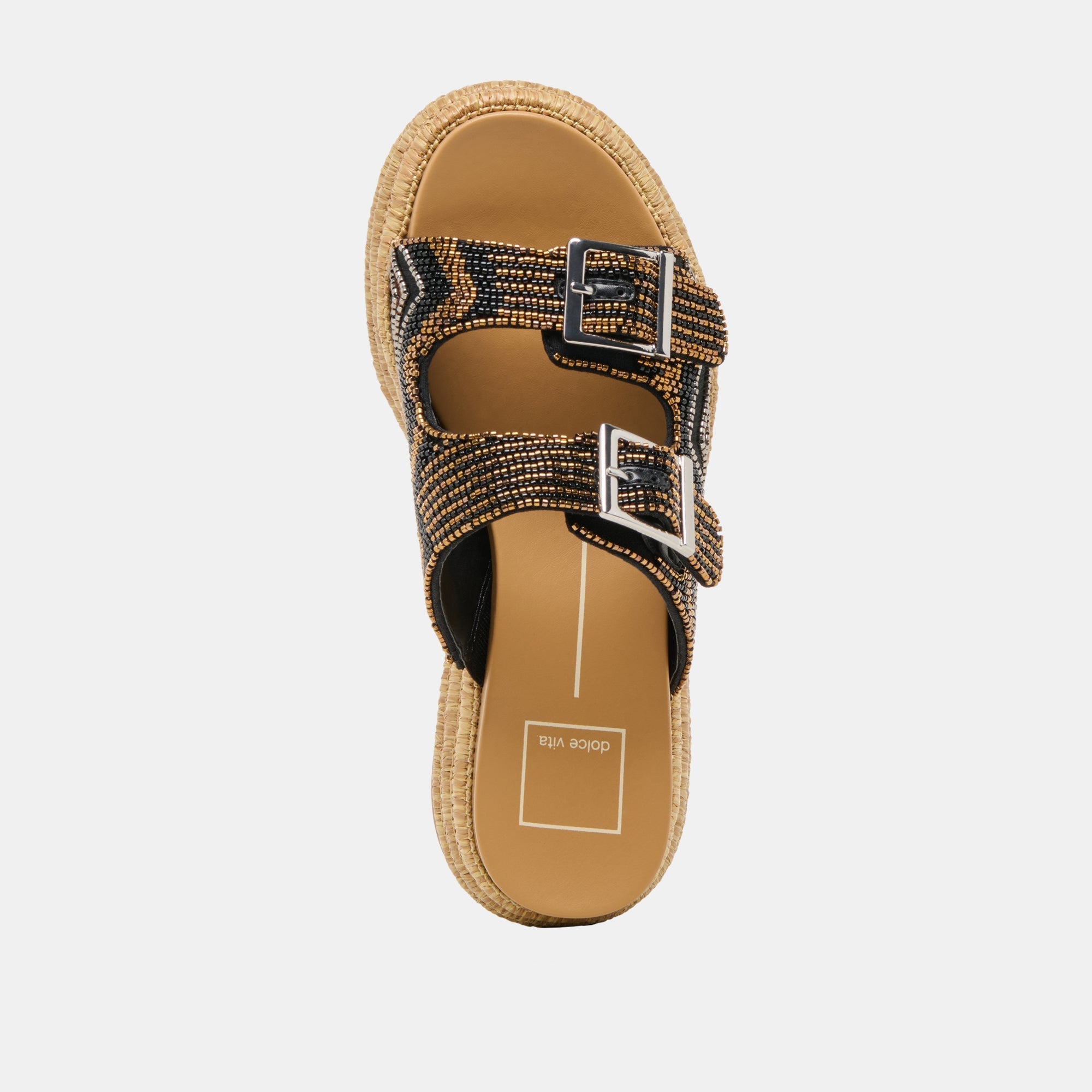 WIXIE SANDALS BLACK MULTI BEADS