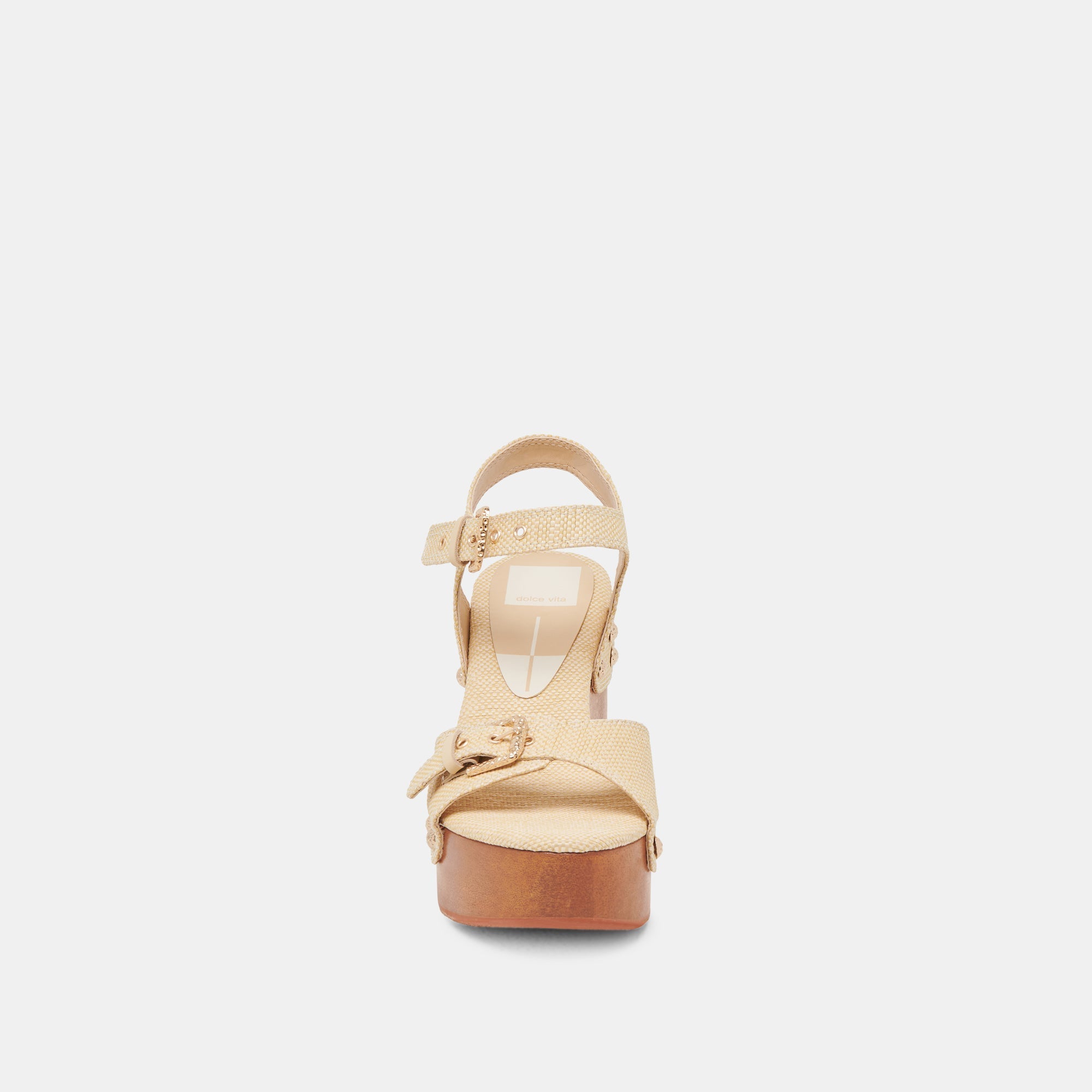 YANDY HEELS LT NATURAL RAFFIA