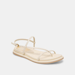 DALLEN SANDALS OFF WHITE LEATHER