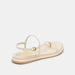 DALLEN SANDALS OFF WHITE LEATHER