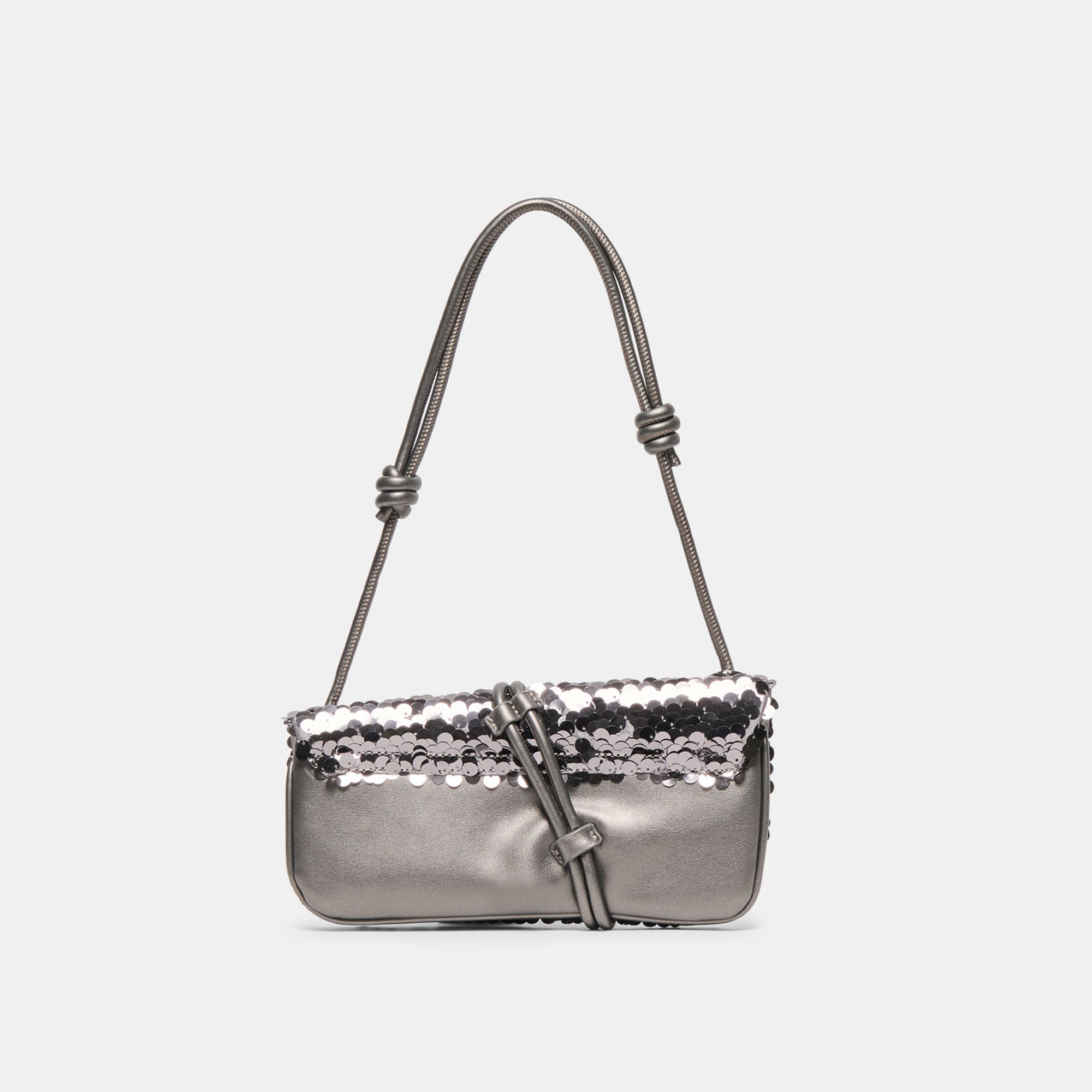 ALICE SHOULDER BAG GUNMETAL SEQUIN