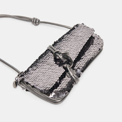 ALICE SHOULDER BAG GUNMETAL SEQUIN