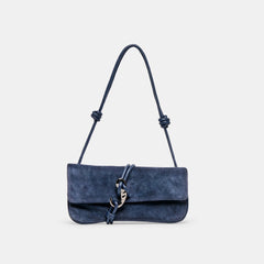 ALICE SHOULDER BAG NAVY SUEDE