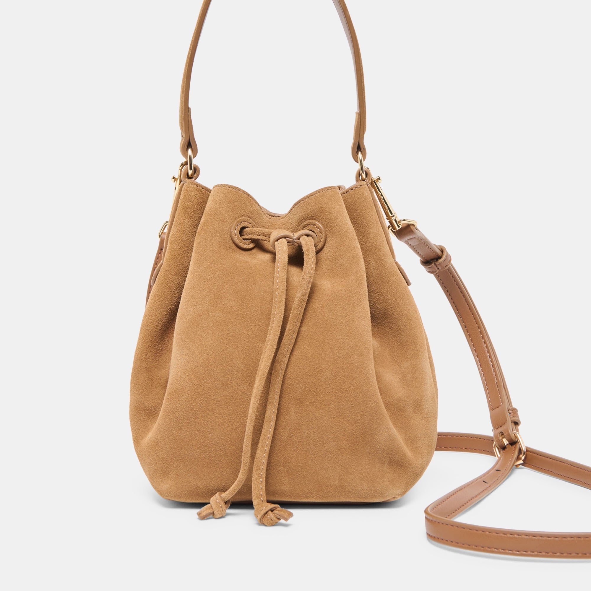AMARU CROSSBODY BROWN SUEDE