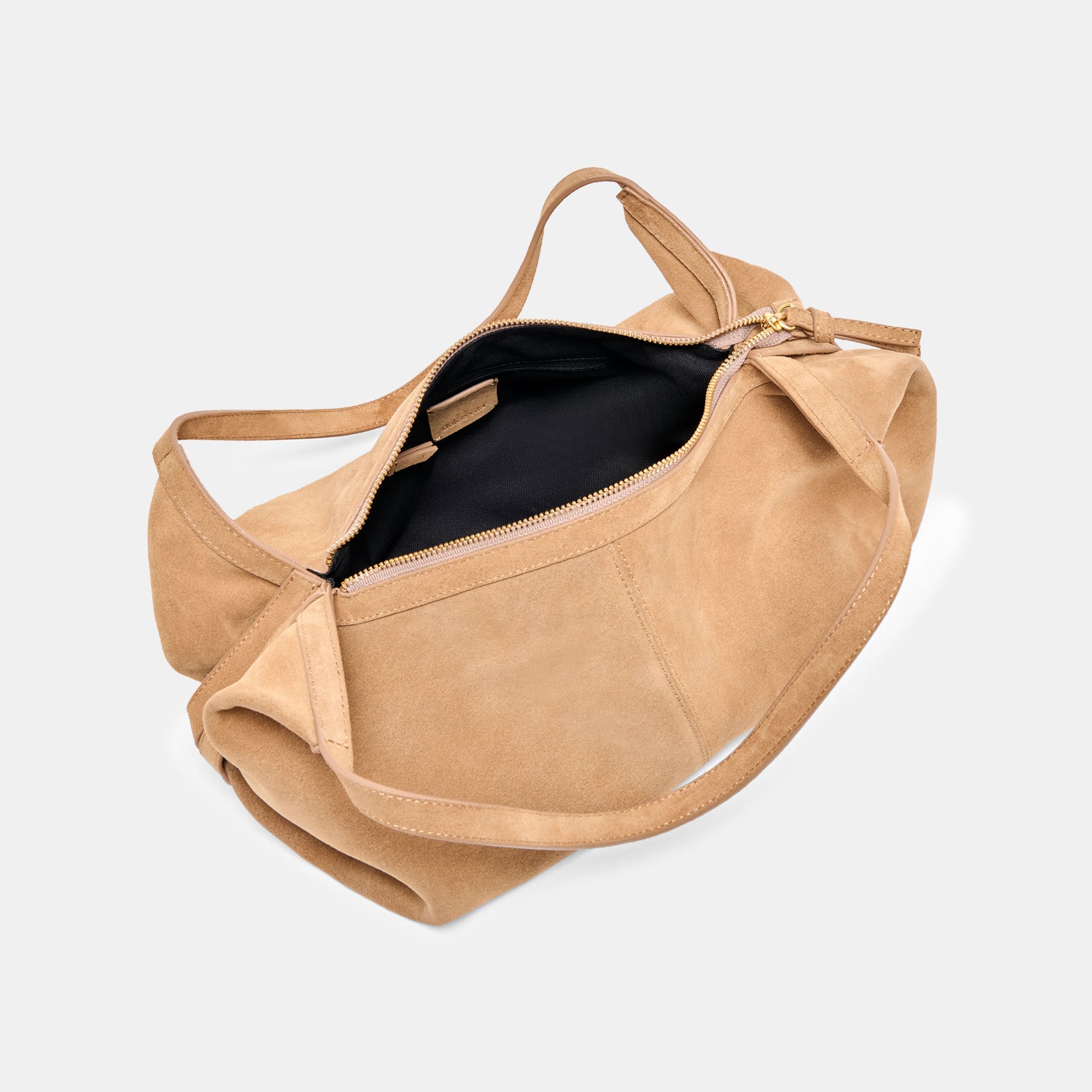 BILLY SHOULDER BAG CAMEL SUEDE