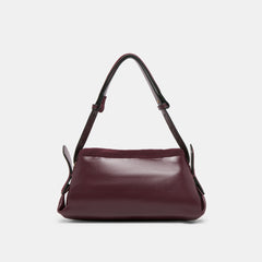 DEVYN SHOULDER BAG BURGUNDY LEATHER