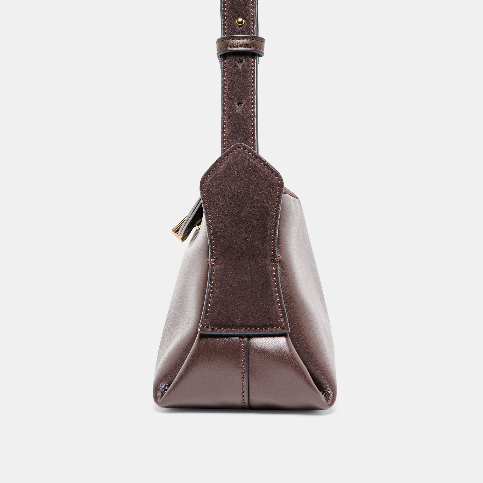 DEVYN SHOULDER BAG ESPRESSO LEATHER