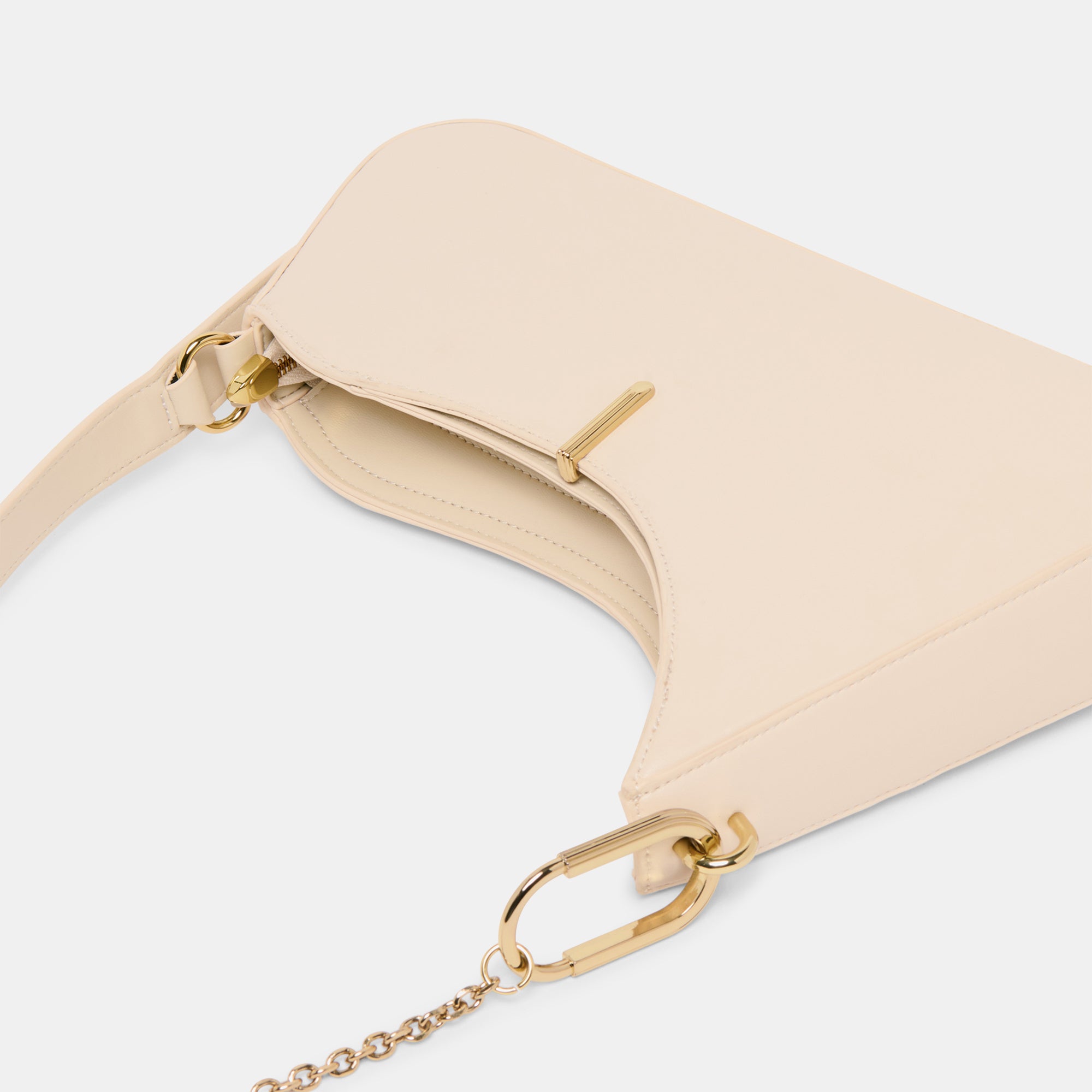 PRYA SHOULDER BAG CREME LEATHER