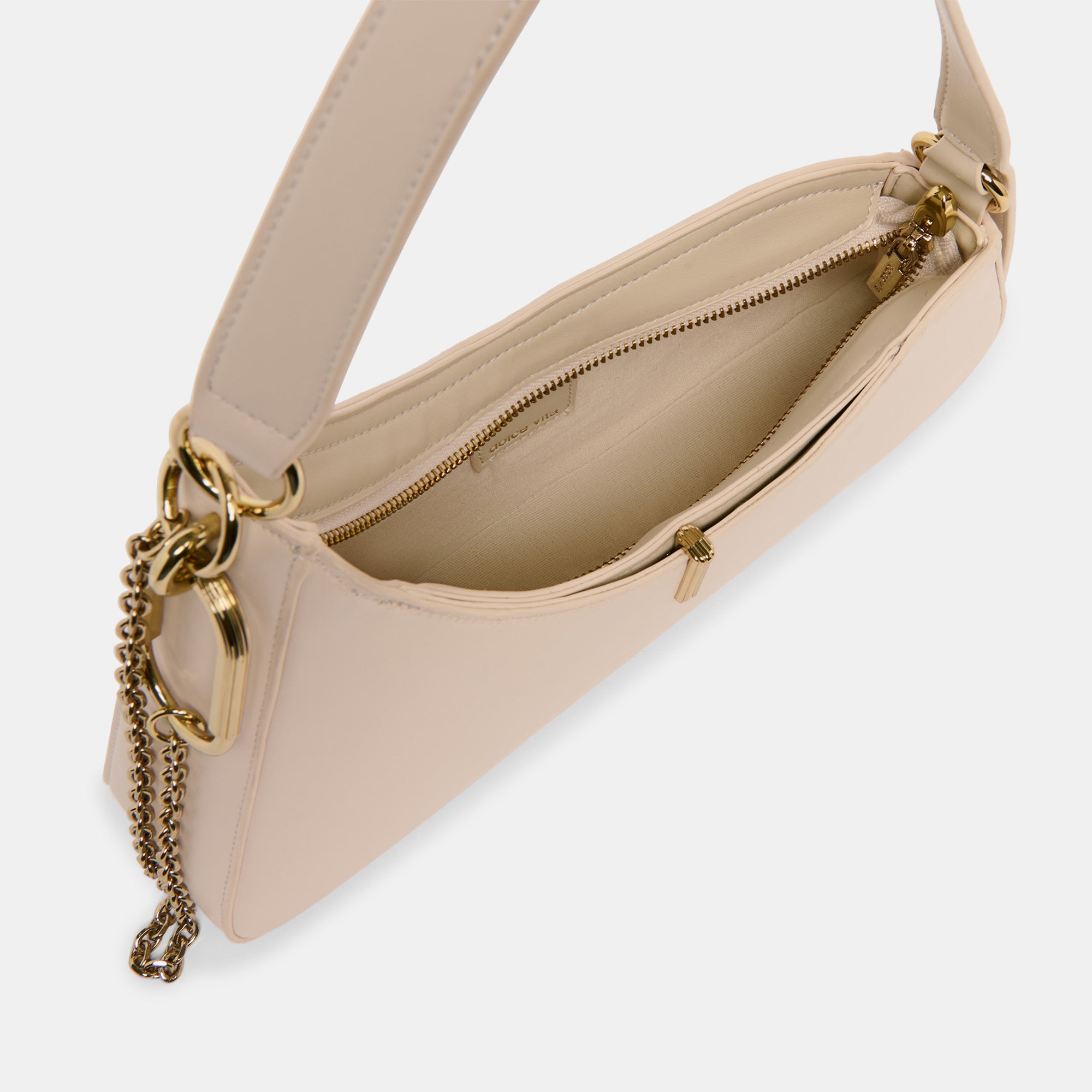 PRYA SHOULDER BAG CREME LEATHER