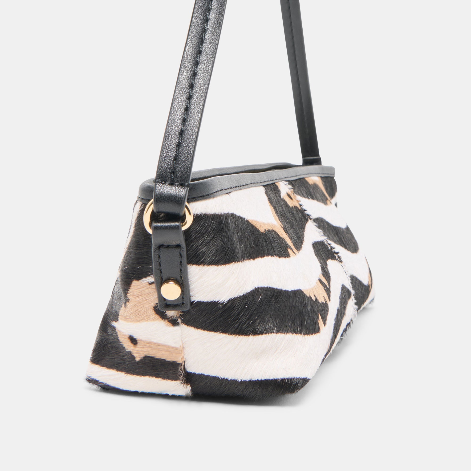 SAVAII SHOULDER BAG ZEBRA CALF HAIR