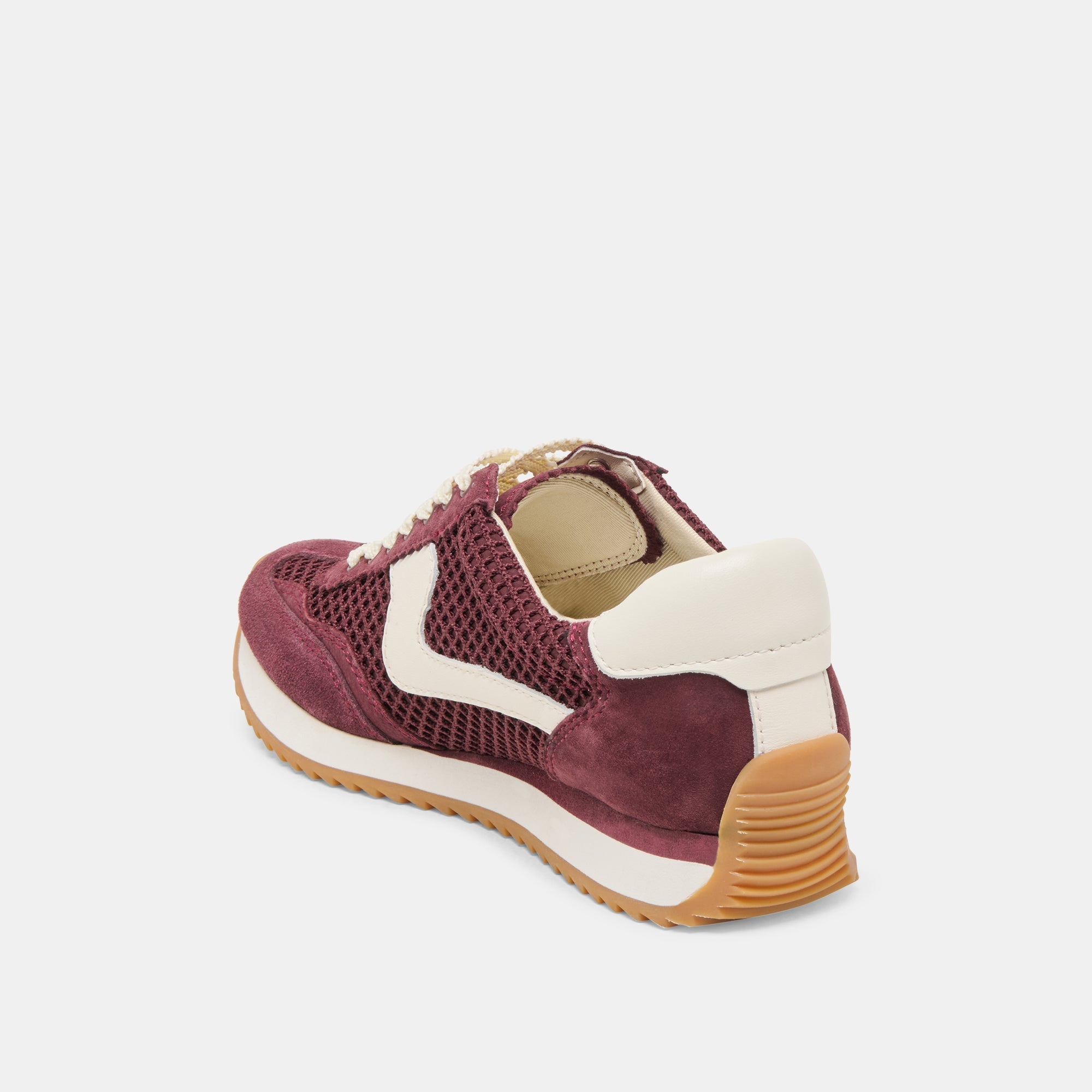 B.NTCD MESH SNEAKERS CRANBERRY WOVEN MESH