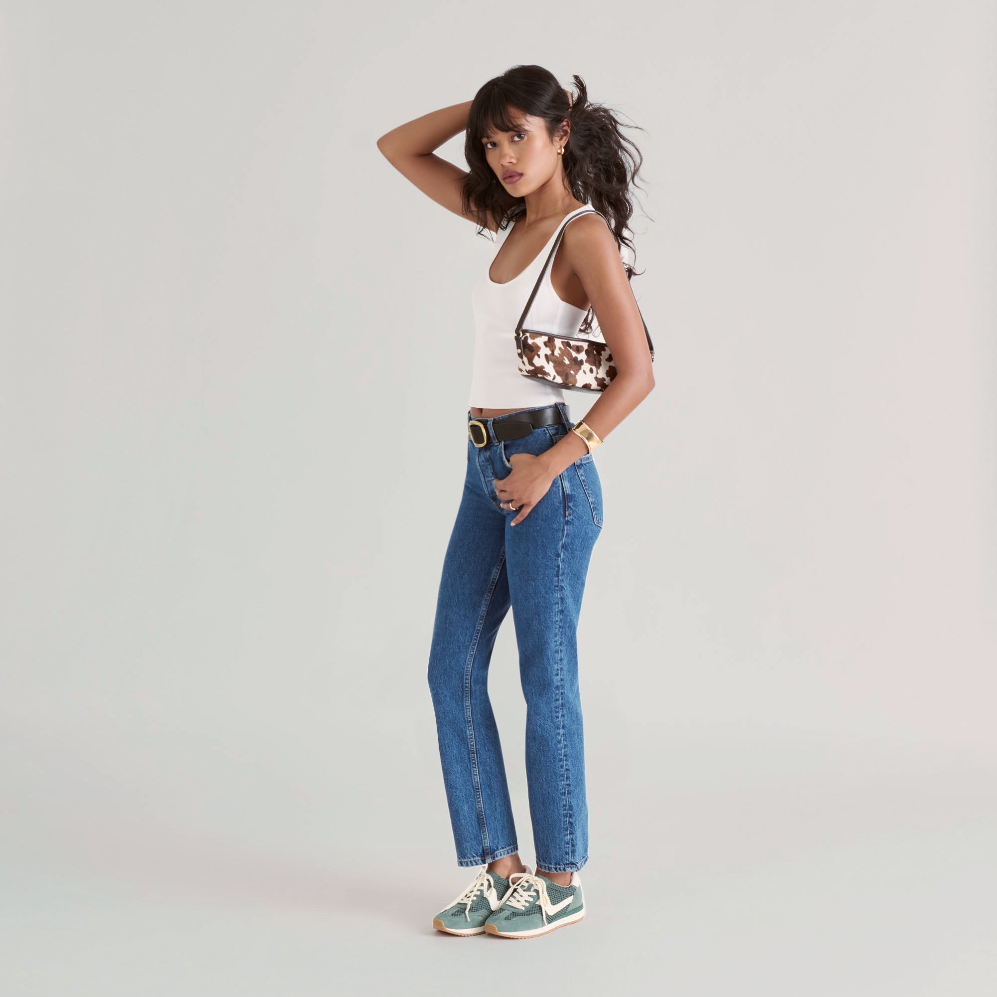 B.NTCD MESH SNEAKERS DK GREEN WOVEN MESH