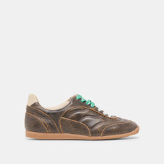 LAINI SNEAKERS BROWN DISTRESSED LEATHER