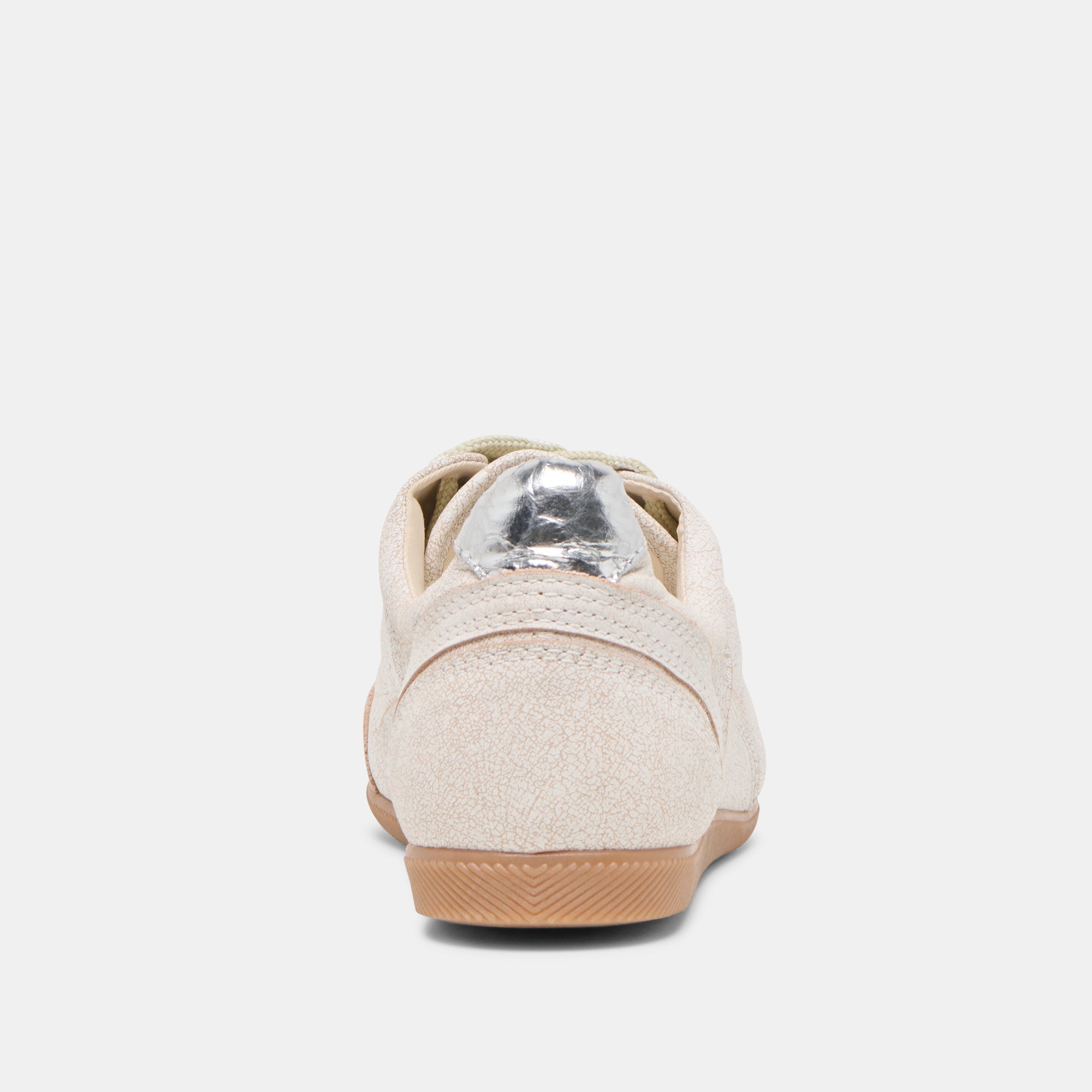 LAINI SNEAKERS OFF WHITE CRACKLED LEATHER