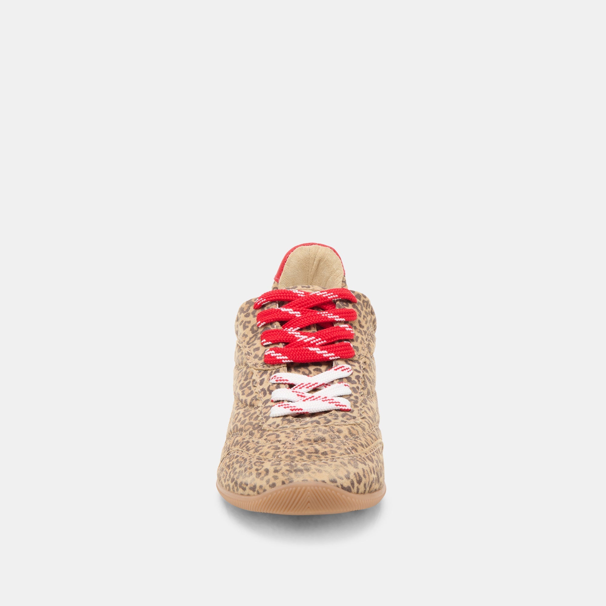 LAINI SNEAKERS TAN LEOPARD PRINTED SUEDE