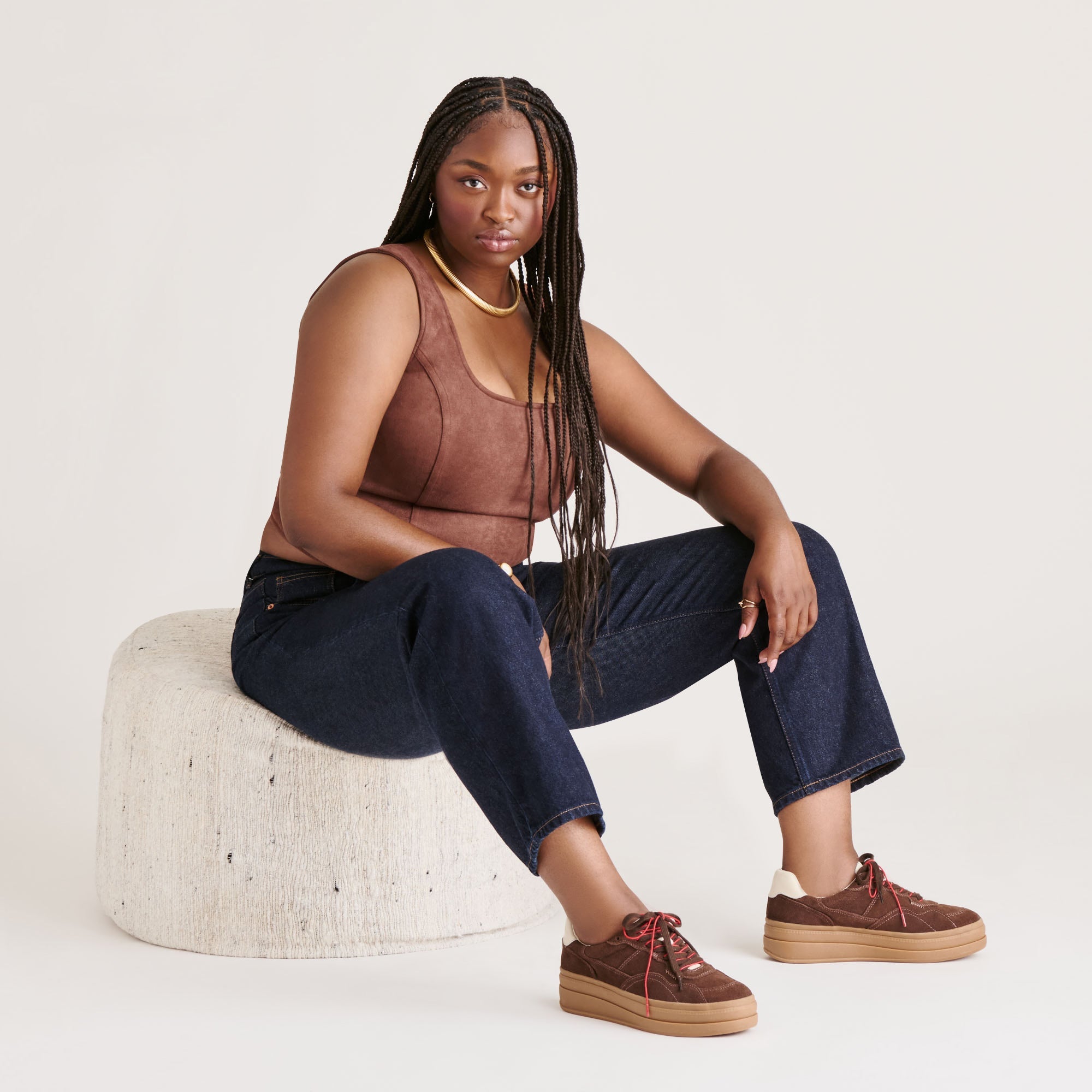 NAOMY H2O SNEAKERS DK BROWN SUEDE