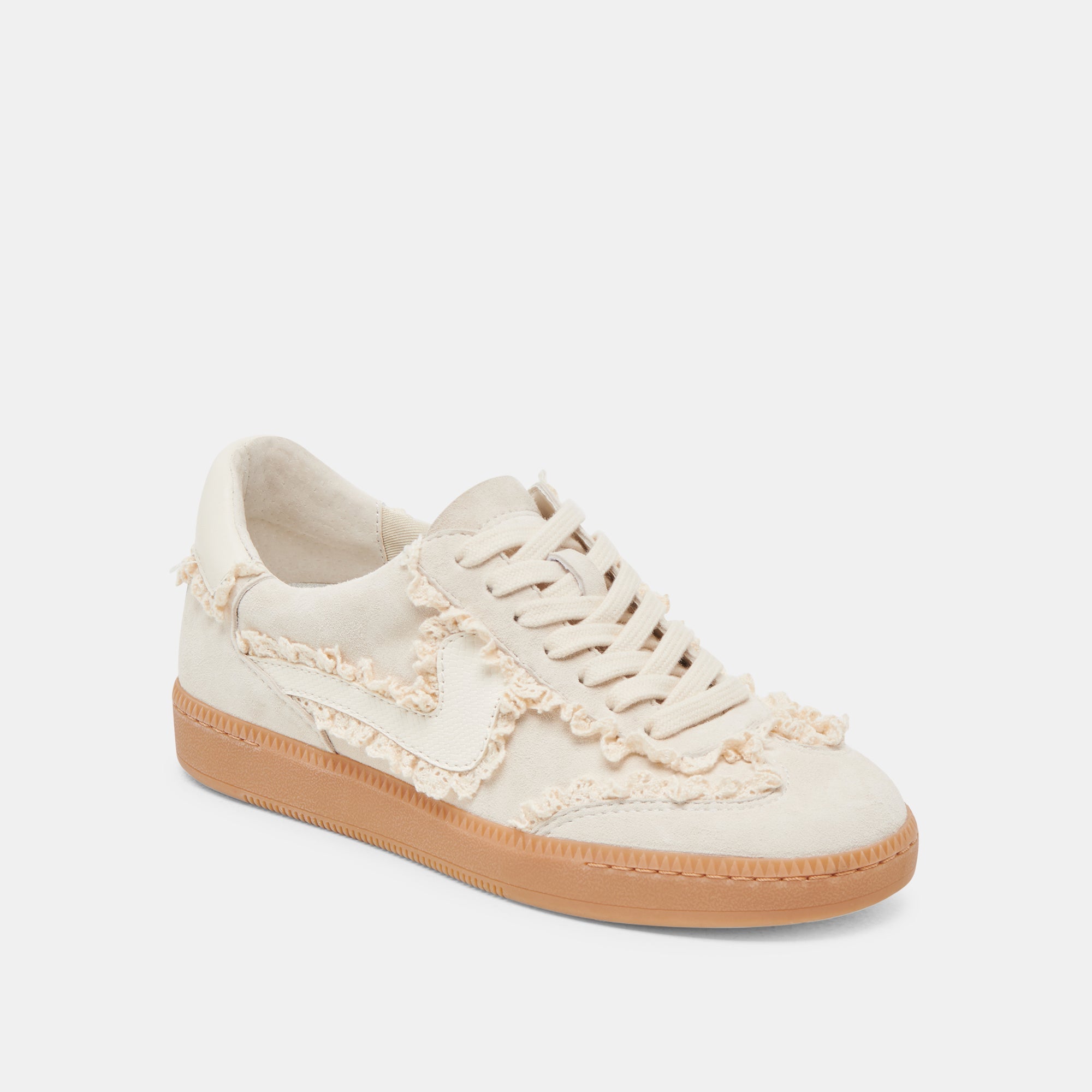 NOTICE LACE SNEAKERS IVORY SUEDE