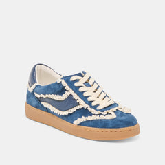 NOTICE LACE SNEAKERS NAVY SUEDE
