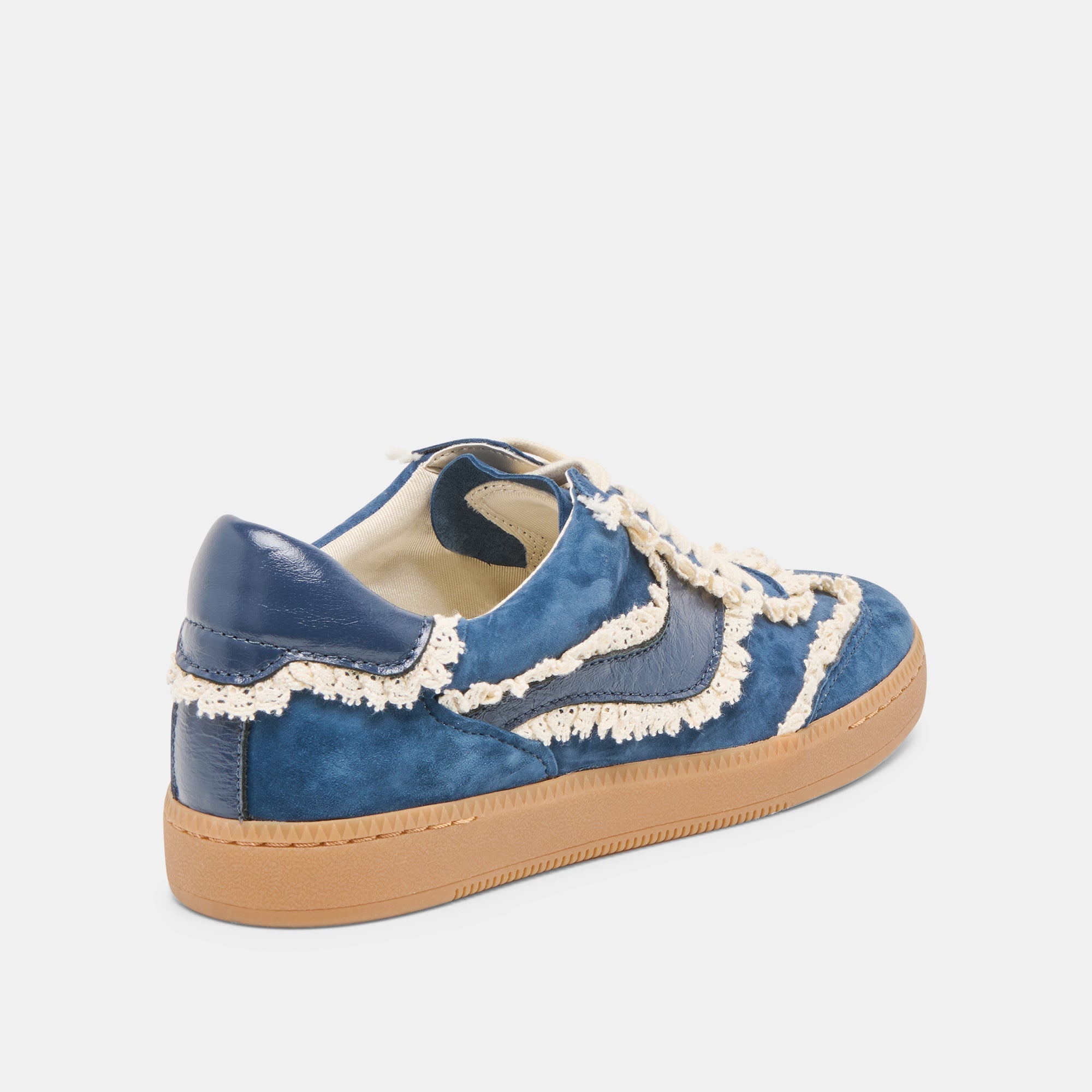 NOTICE LACE SNEAKERS NAVY SUEDE