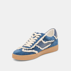 NOTICE LACE SNEAKERS NAVY SUEDE