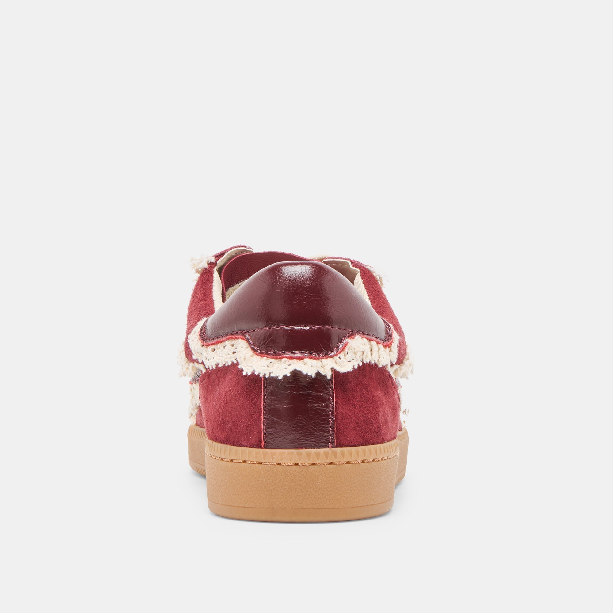 NOTICE LACE SNEAKERS OXBLOOD SUEDE