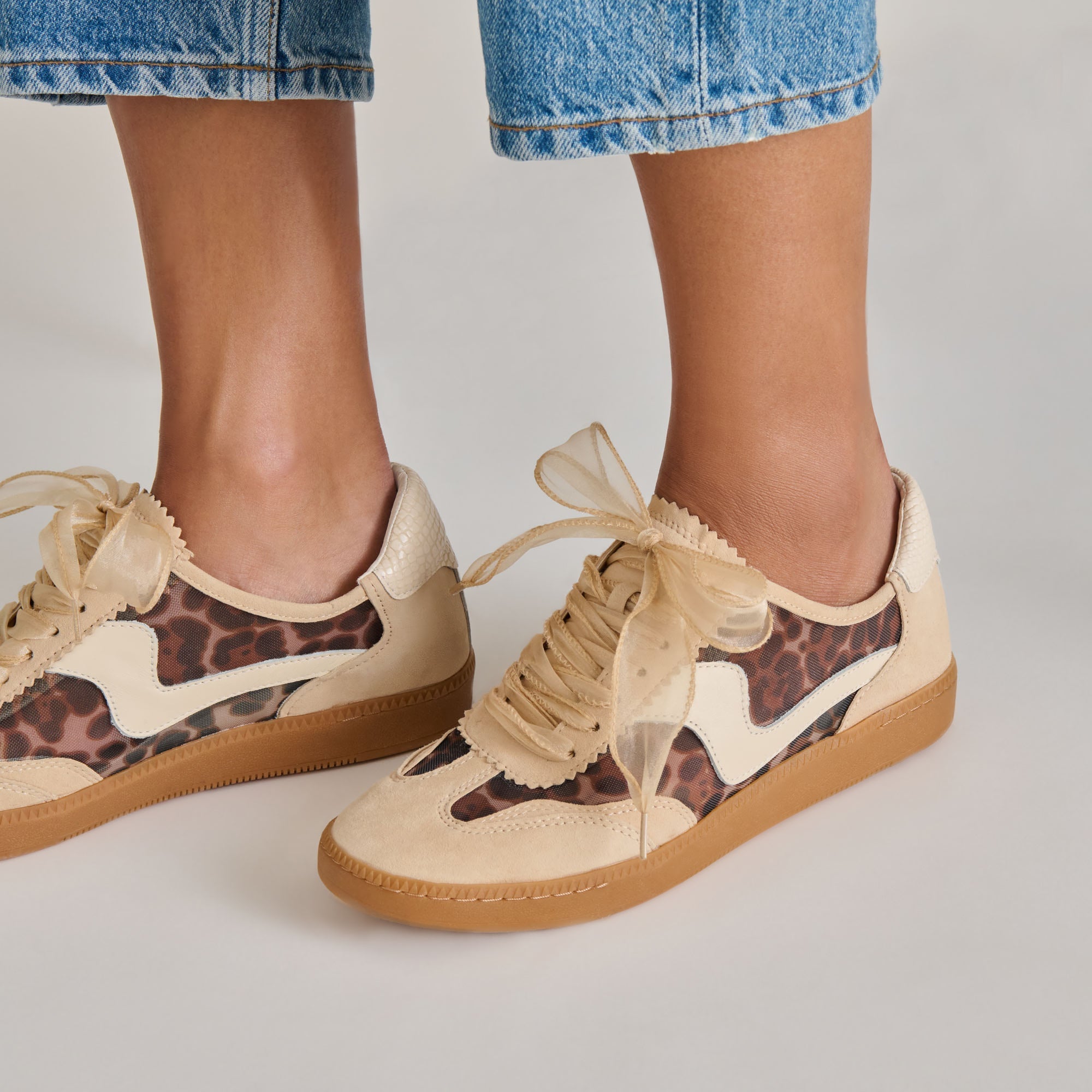 NOTICE MESH SNEAKERS LT LEOPARD MESH