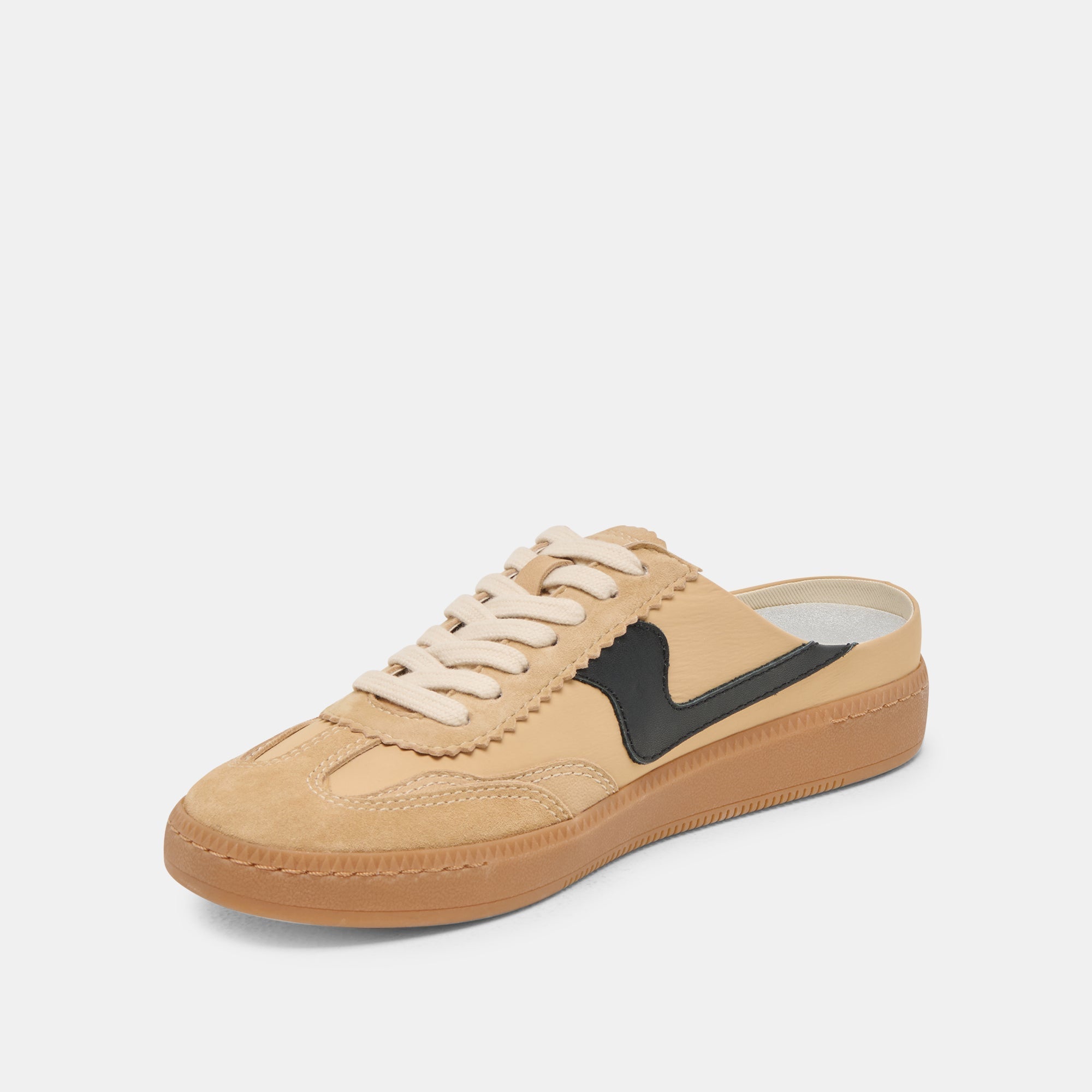 NOTICE SLIDE SNEAKERS TAN MULTI SUEDE