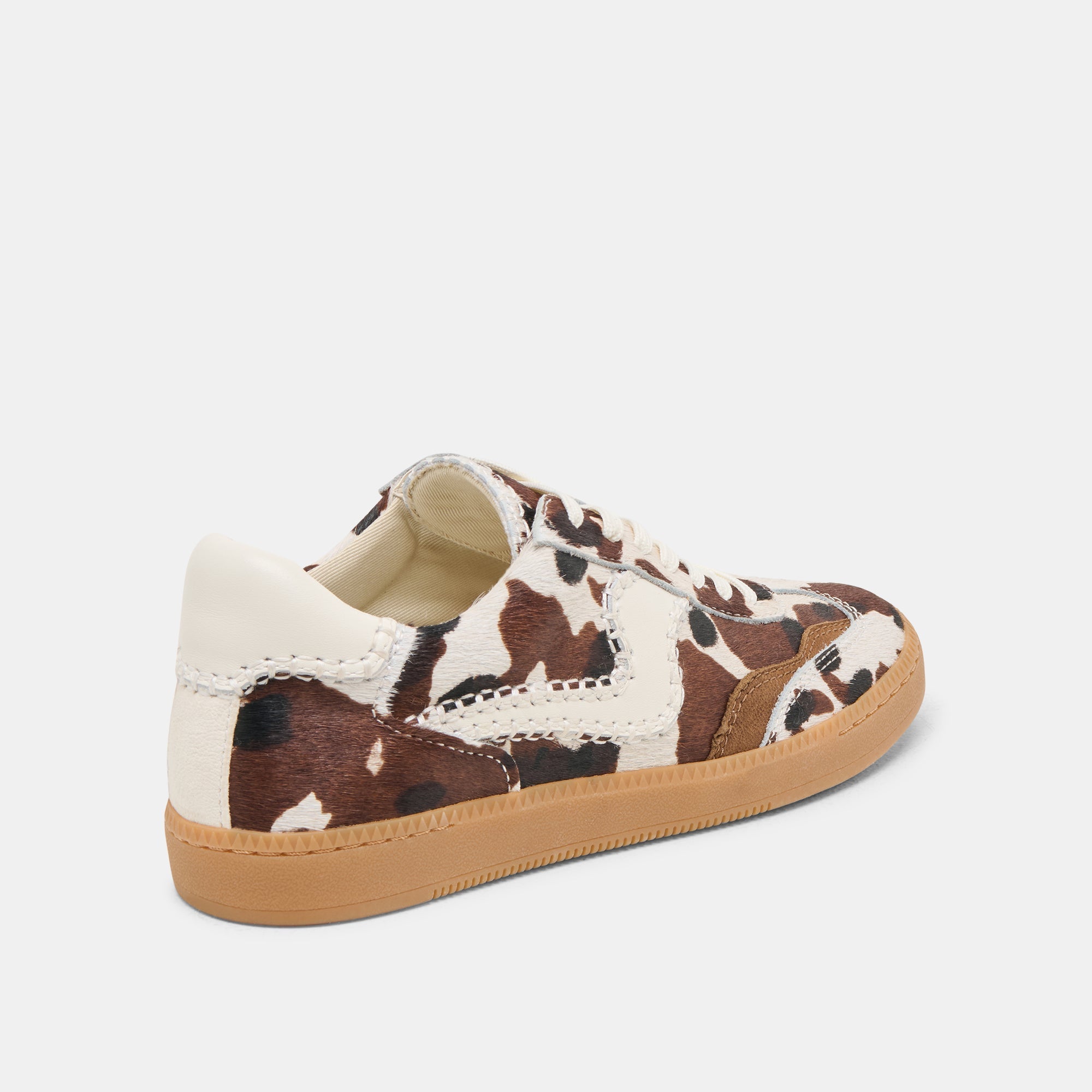 NOTICE STITCH SNEAKERS COCOA TAURUS CALF HAIR
