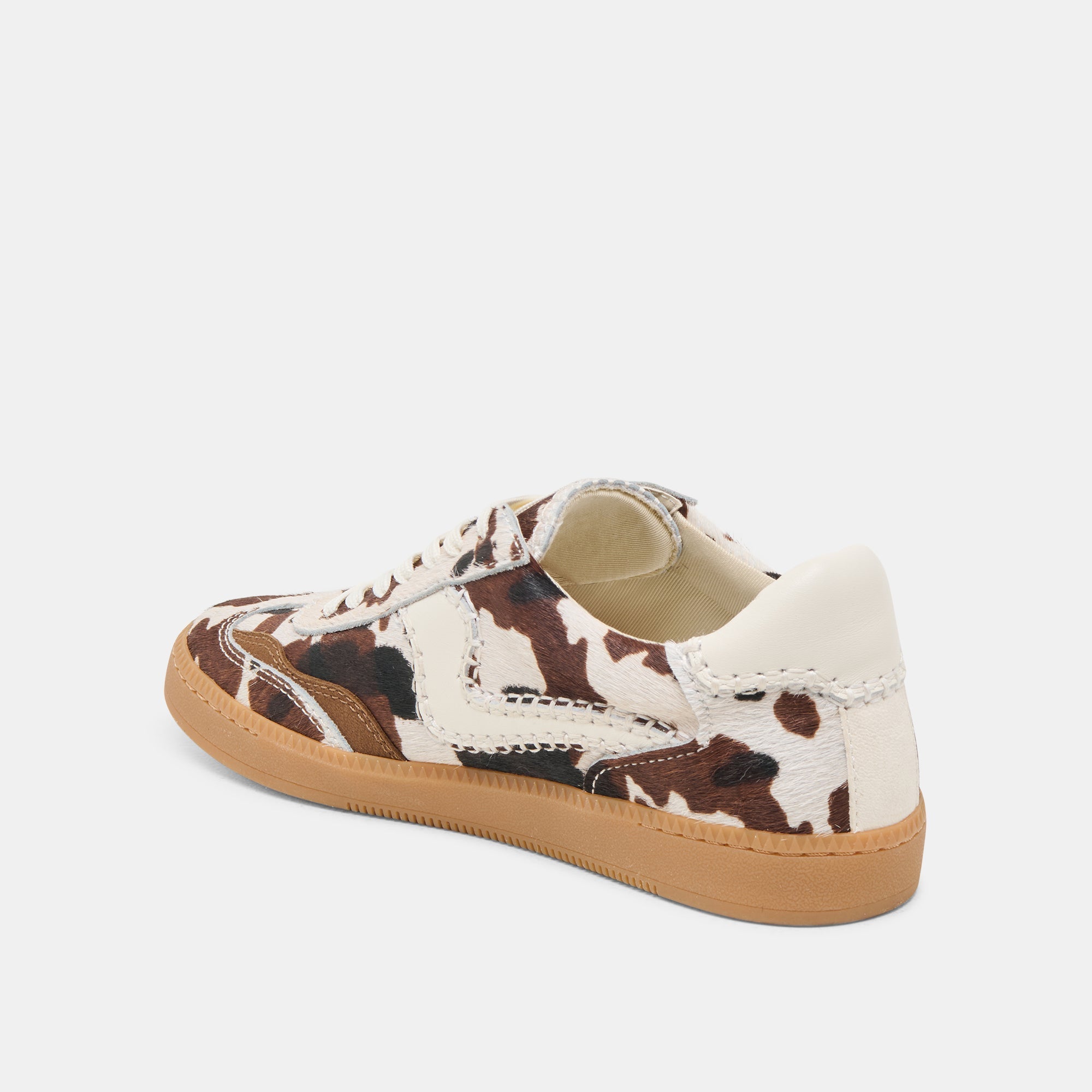 NOTICE STITCH SNEAKERS COCOA TAURUS CALF HAIR
