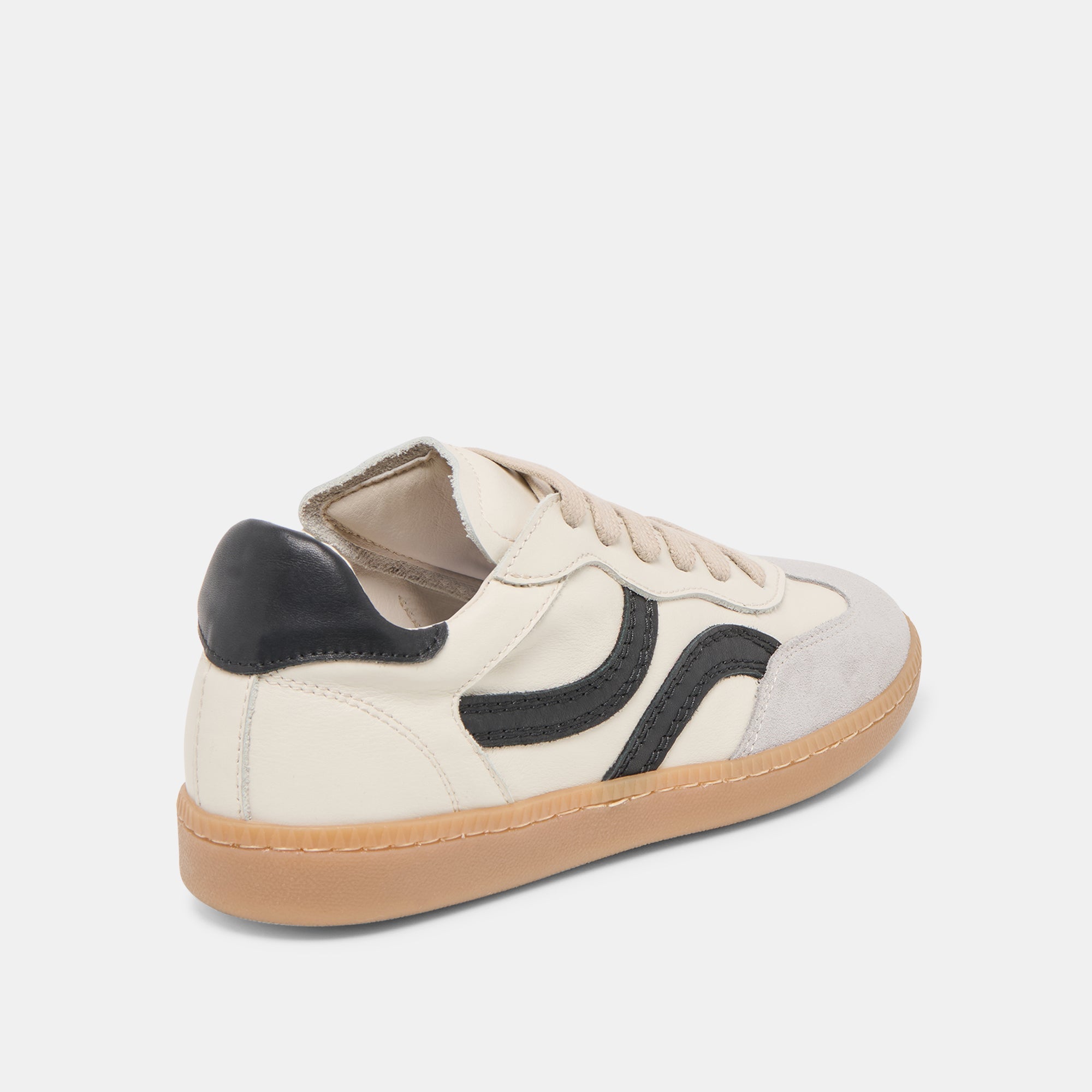 REBEL SNEAKERS WHITE BLACK LEATHER