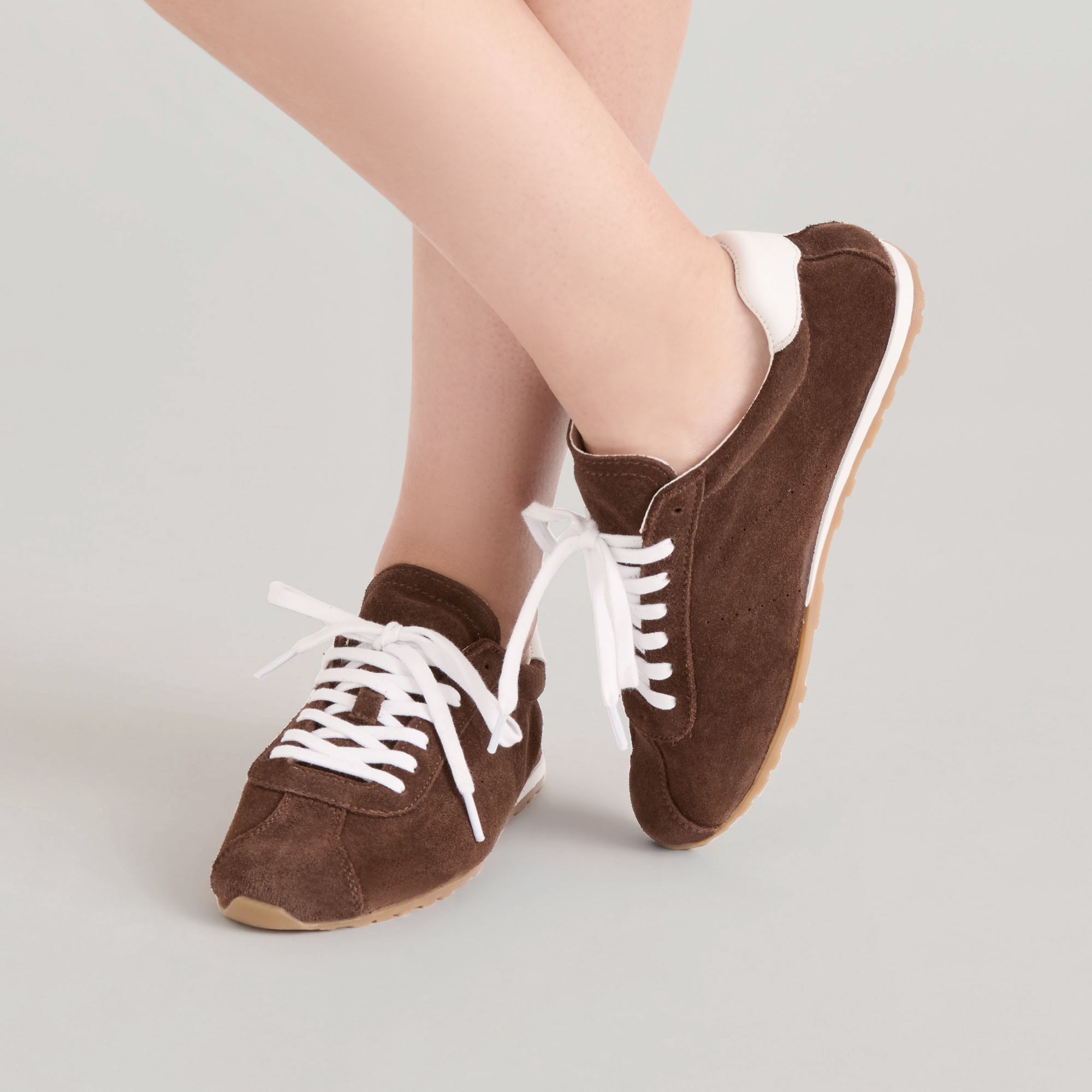 SERINA SNEAKERS DK BROWN SUEDE