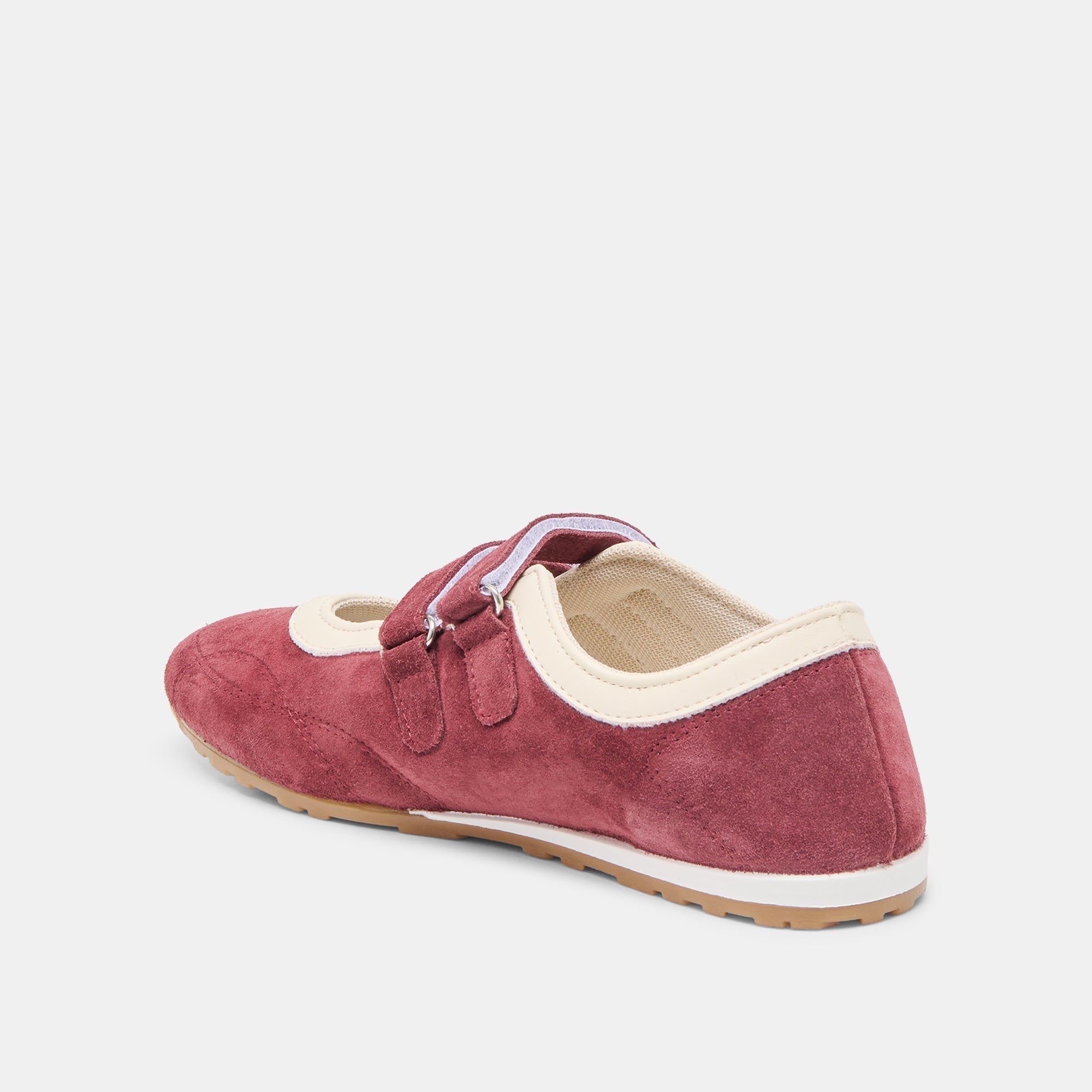 SWAN SNEAKERS BURGUNDY SUEDE